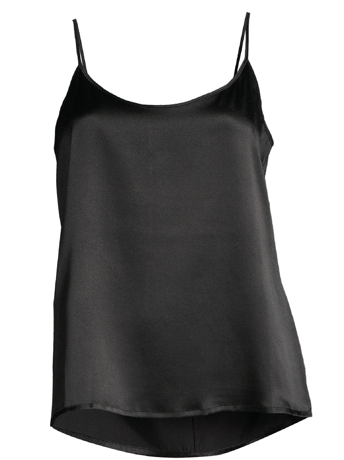 Black silk top