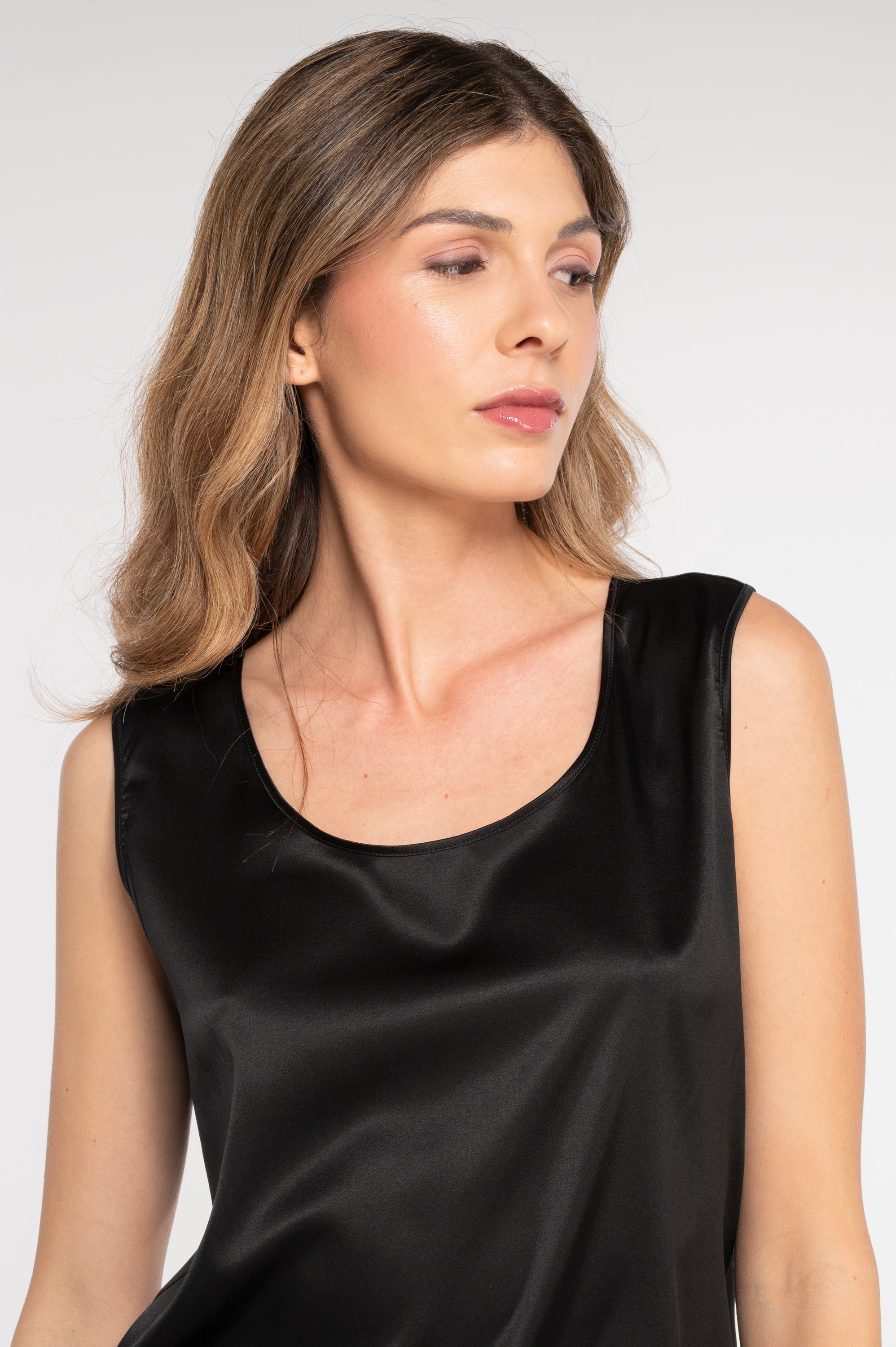 Top Femme en Soie Extensible 10306