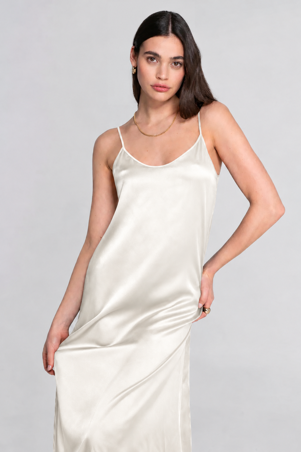 Long Slip in Stretch Silk 10311