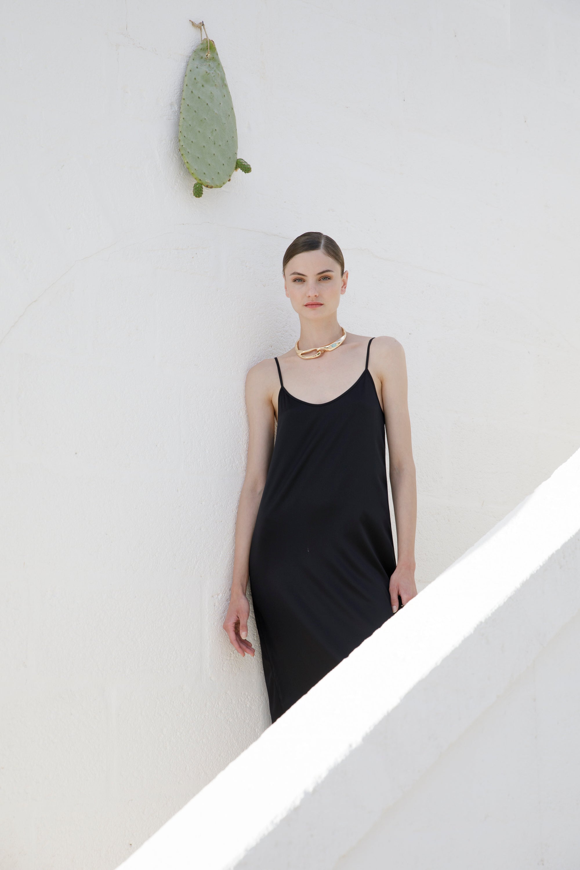 Sottoveste lunga in seta stretch 10311