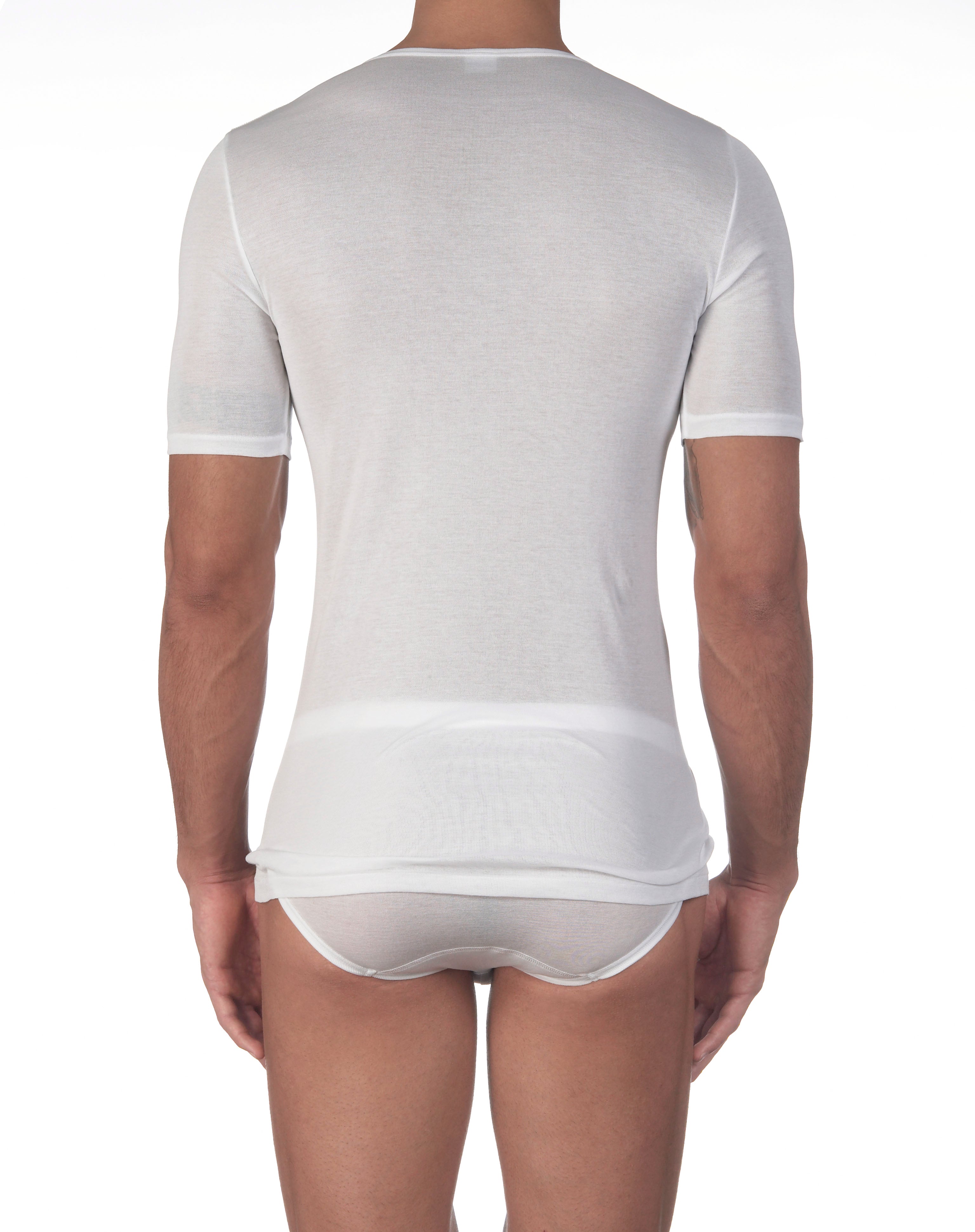 Cotton Superfine V-Neck T-Shirt 142