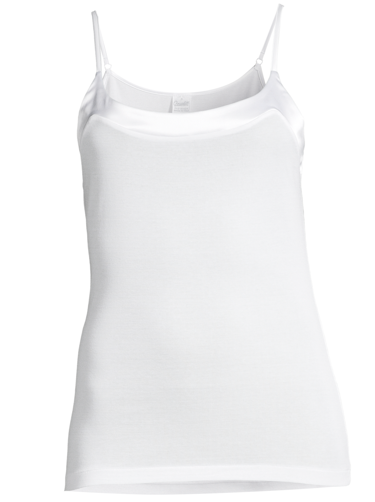 Filoscozia Spaghetti Top with Satin Edging 16124 - Oscalito