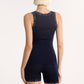 The Wool and Silk tank top with leavers lace 3410 - Oscalito