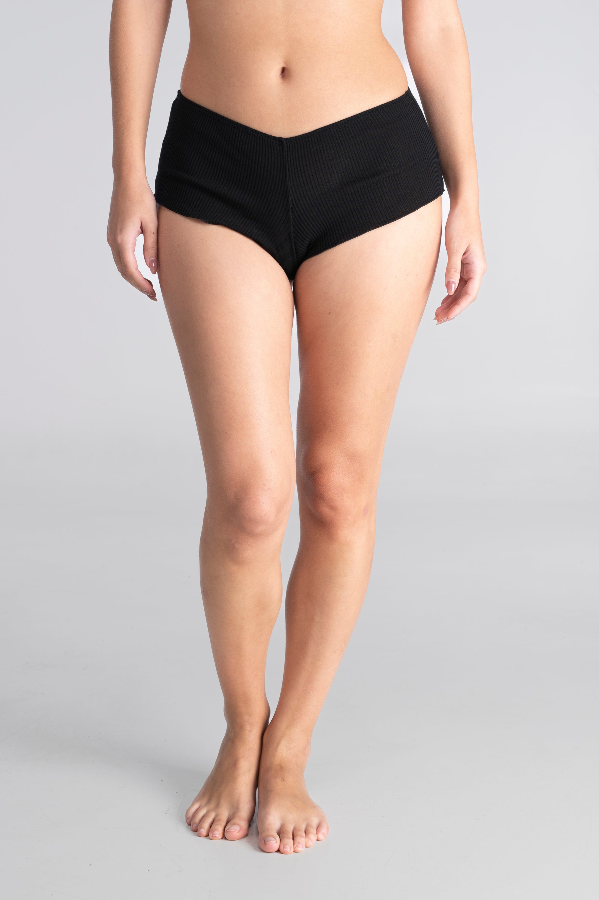 Mutande a vita media in lana e seta 3441