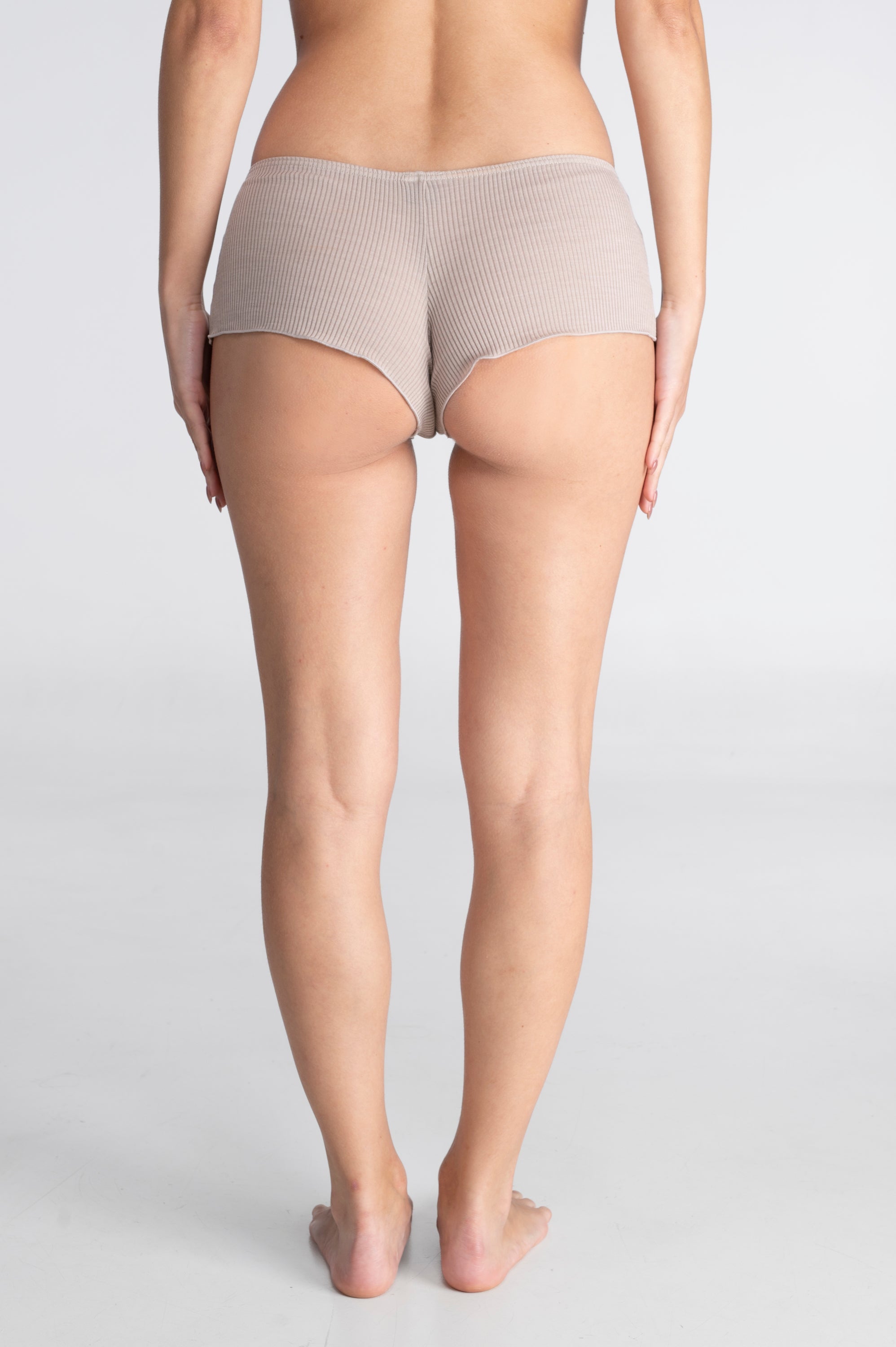 Mutande a vita media in lana e seta 3441