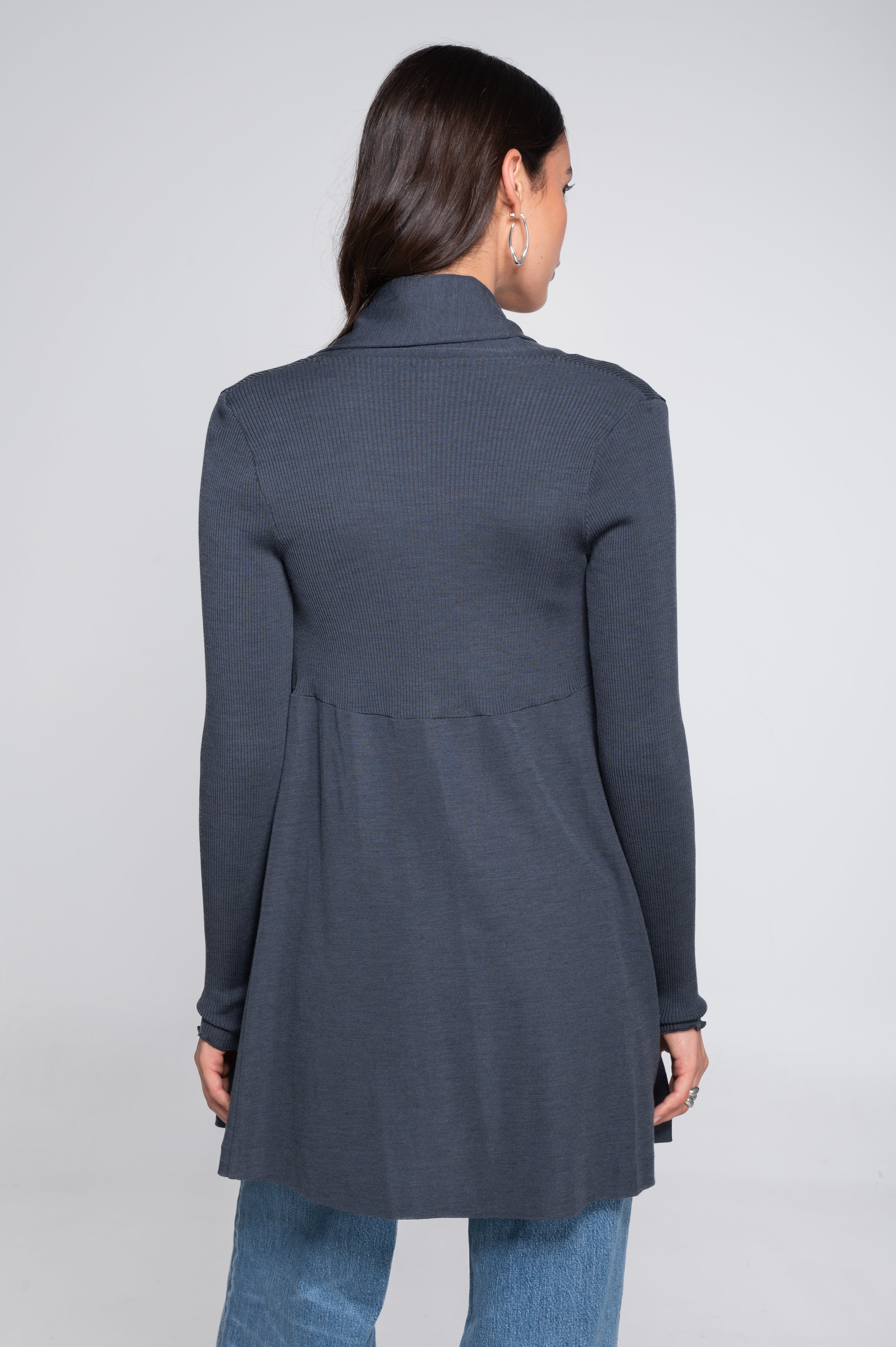 Cardigan Long en Laine et Soie 3463