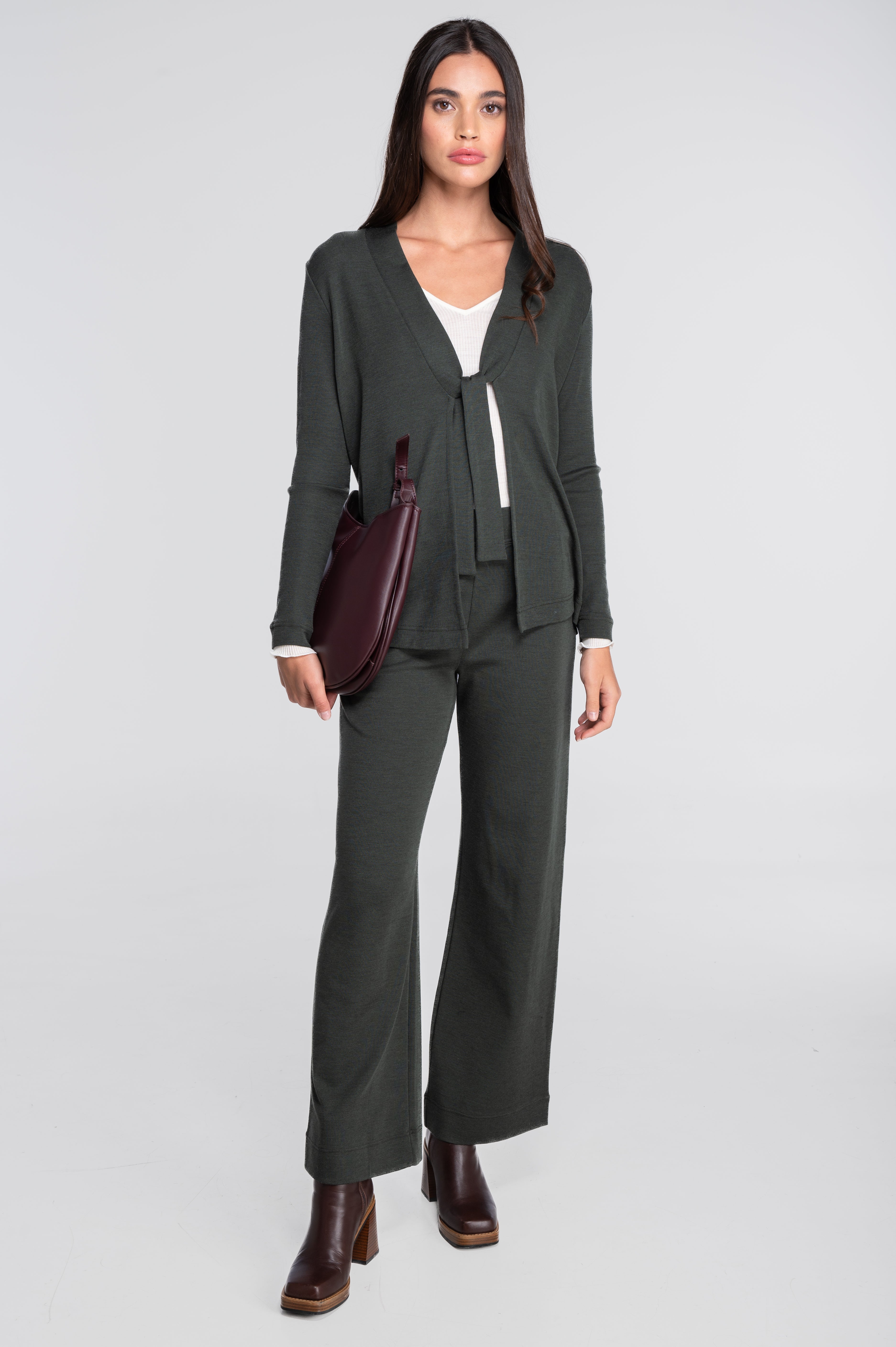 Pantalon en Laine et Soie 5681