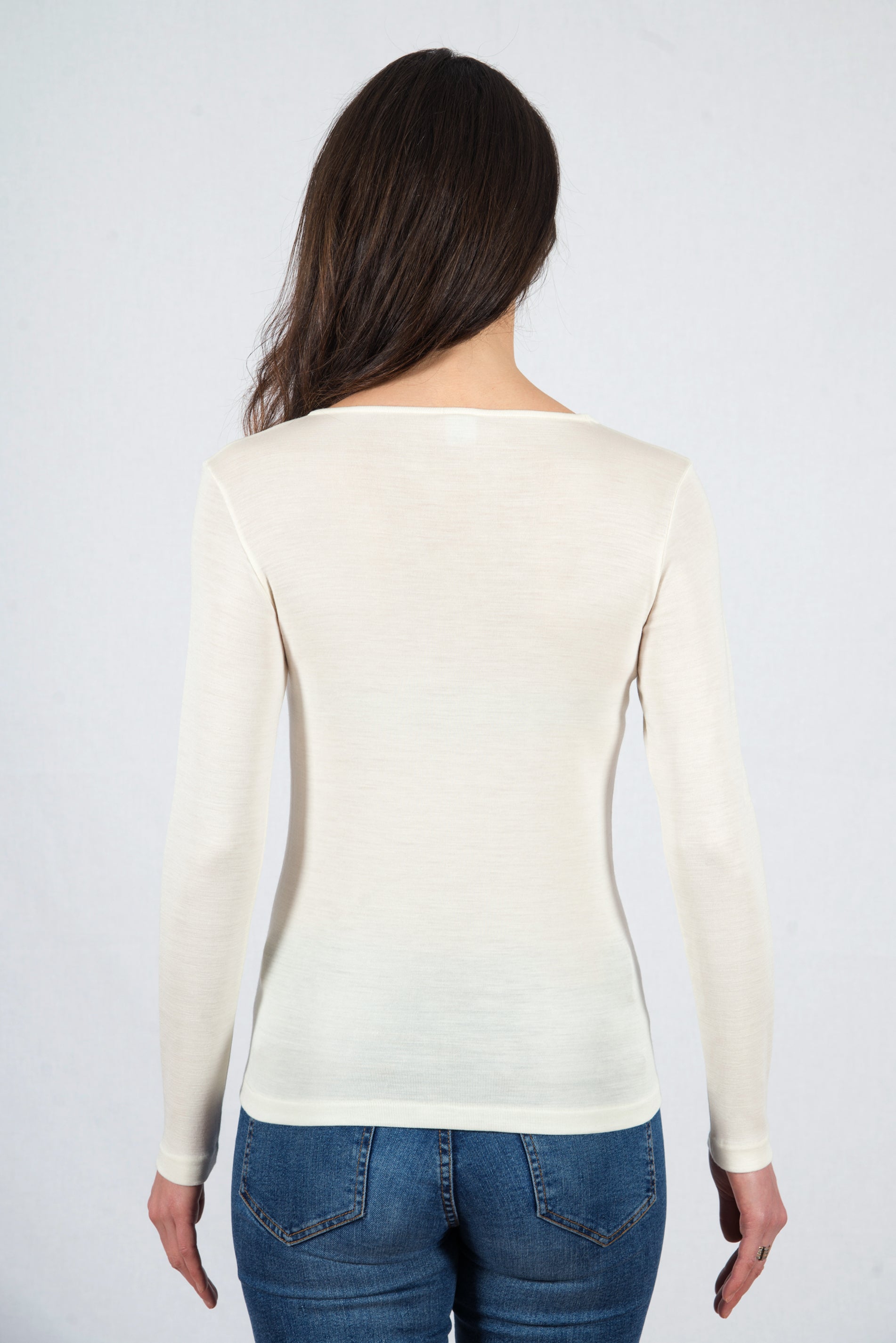 Longsleeves shirt wool and silk 3476 - Oscalito