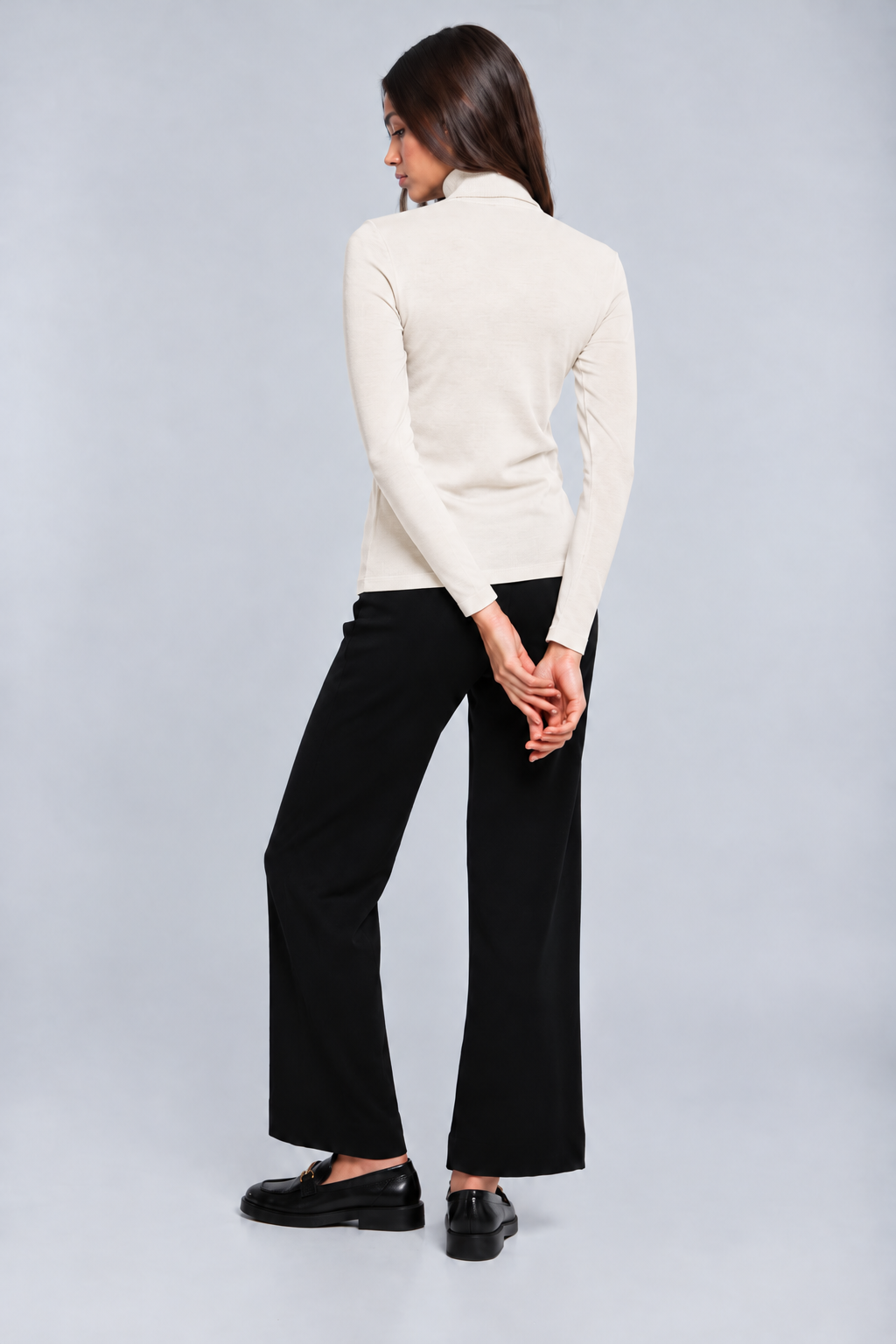 Women's turtleneck in wool and silk 3478