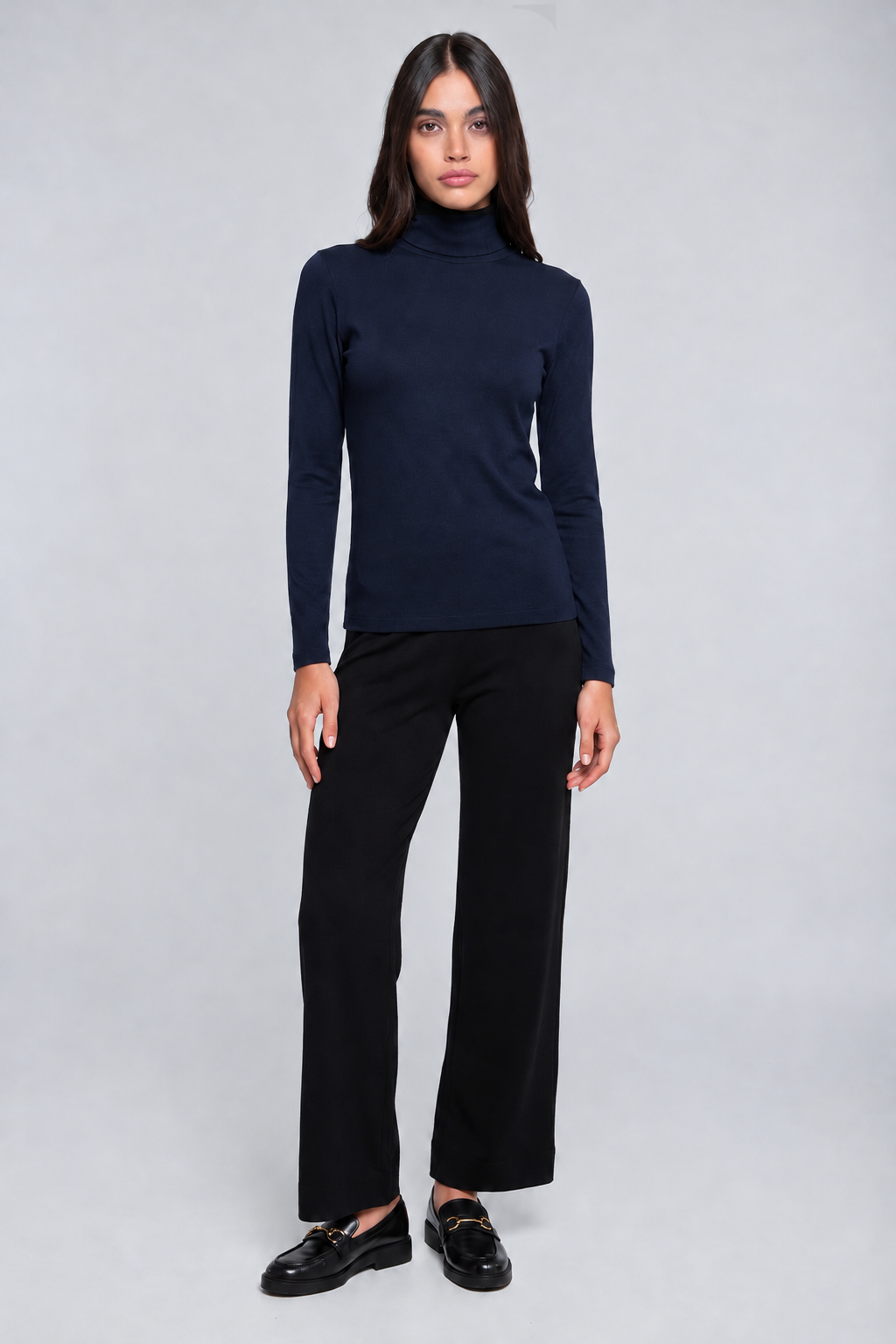 Women's turtleneck in wool and silk 3478
