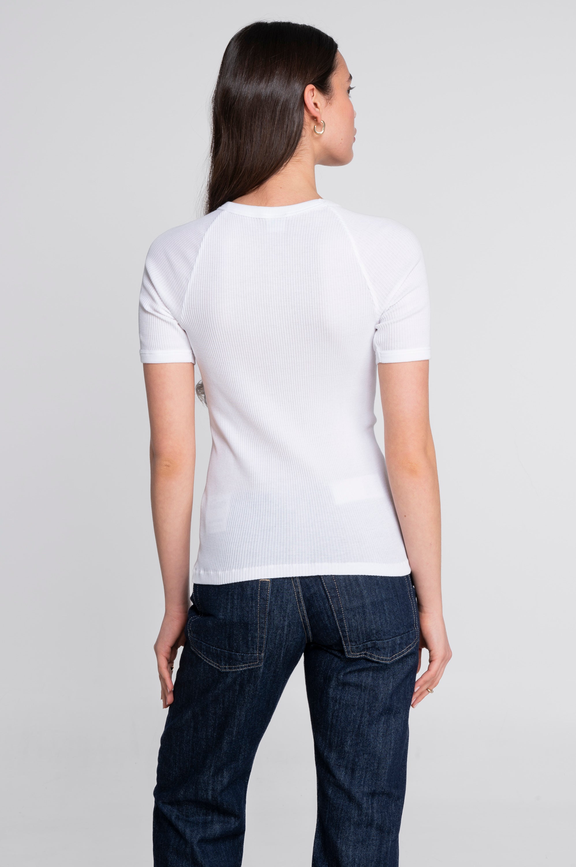 Cotton round neck T-shirt 7163