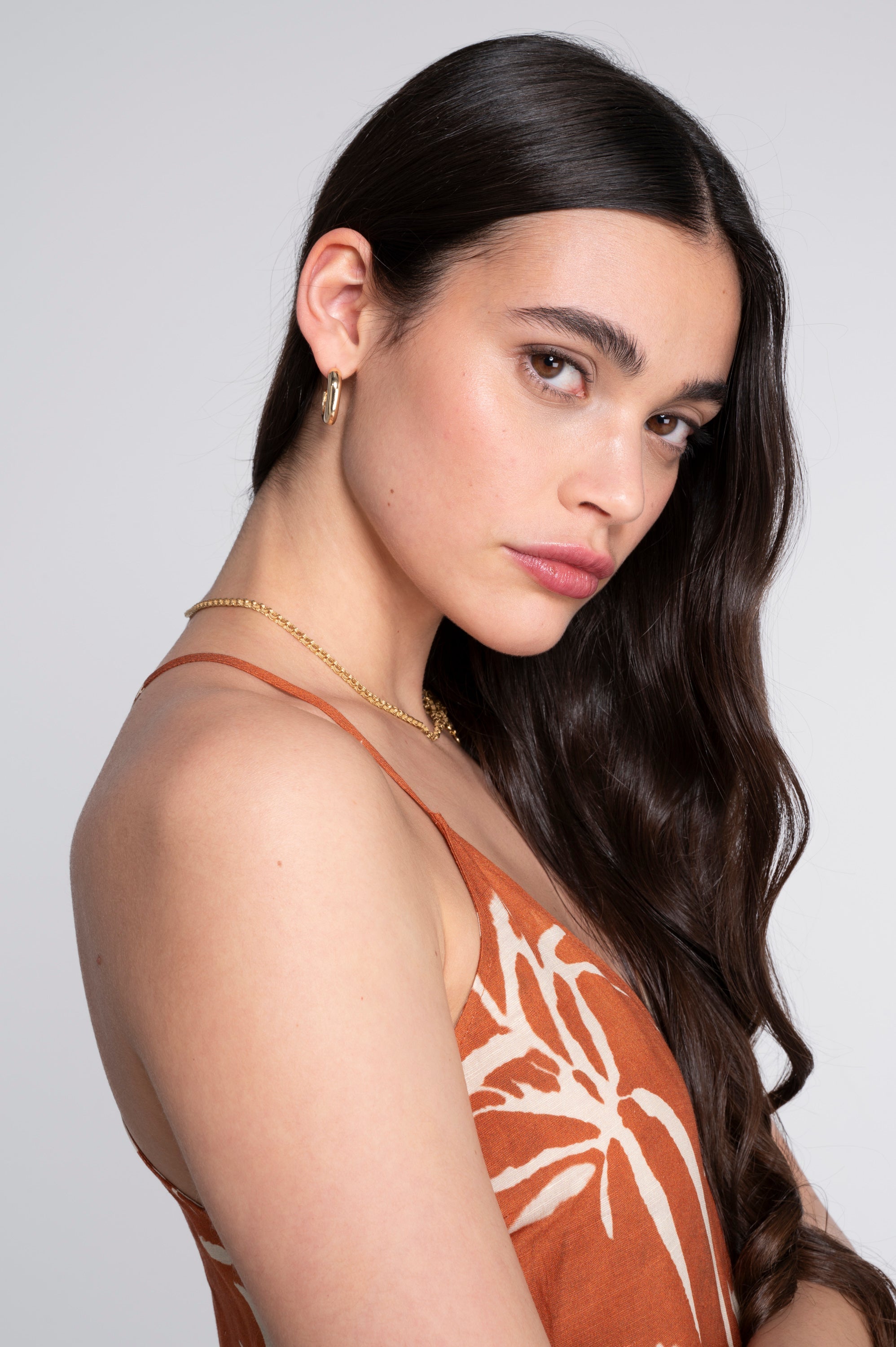 Wide-leg printed linen-viscose jumpsuit 7554VL