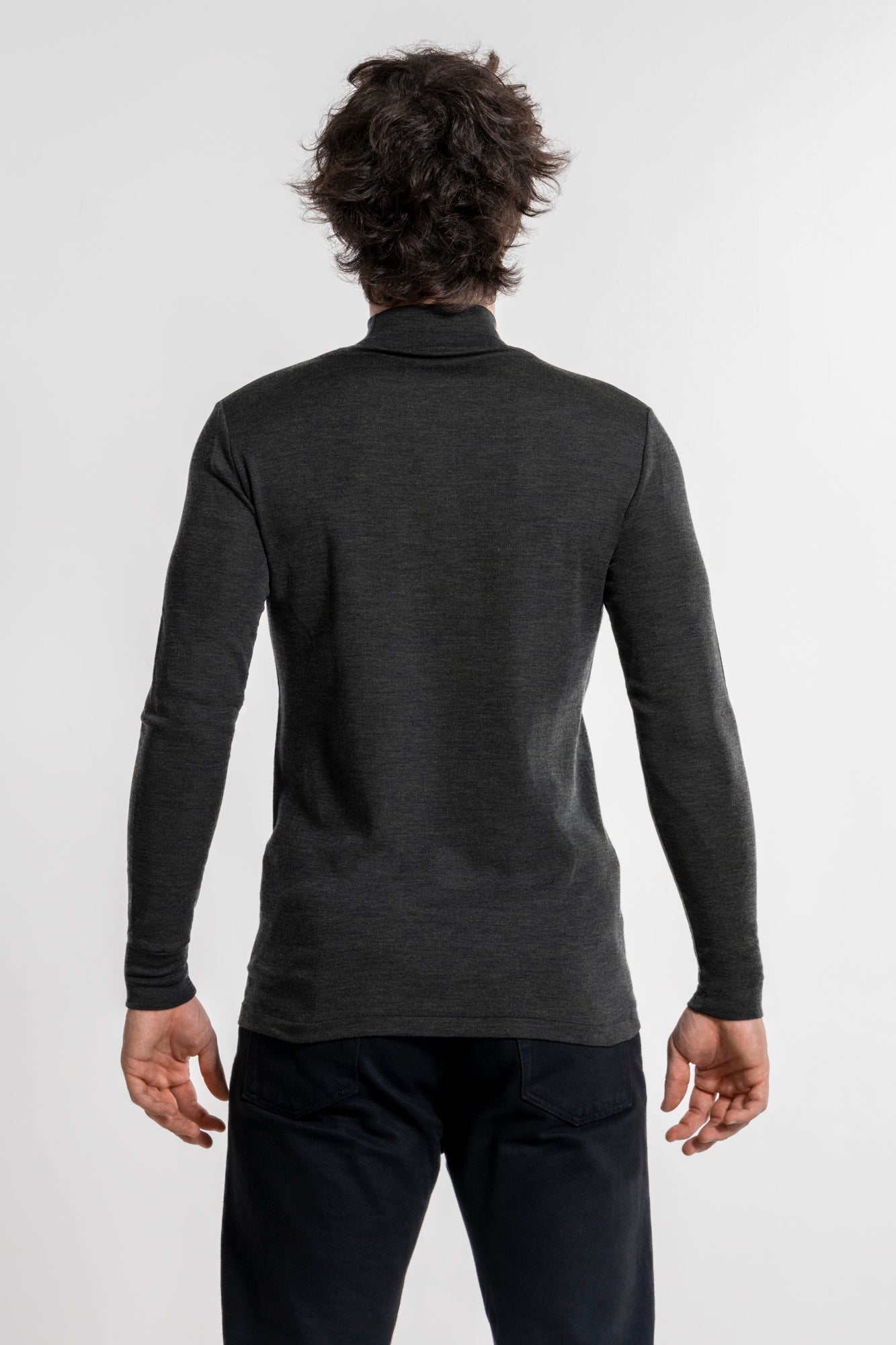 Mock Turtleneck in Wool and Silk 628 - Oscalito