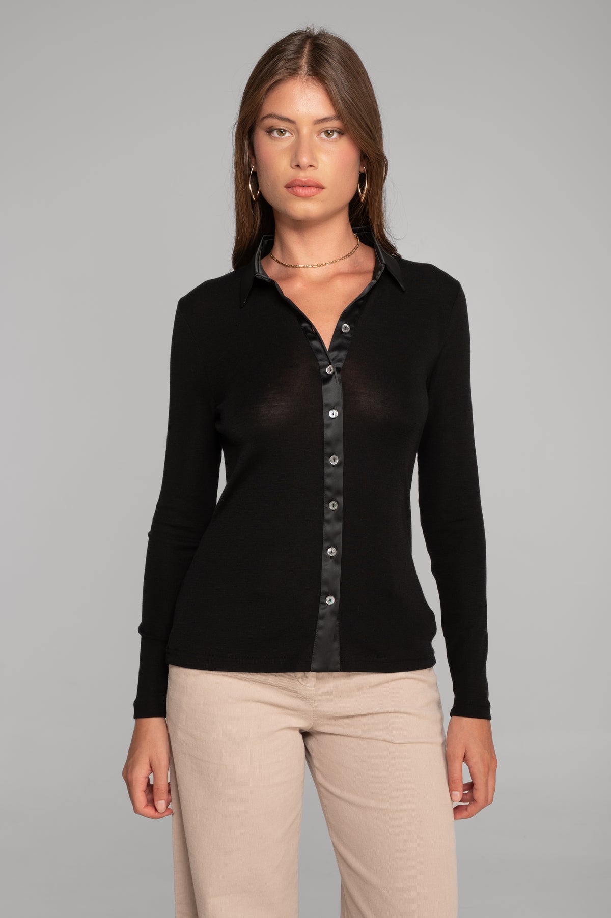 Longsleeves Woman flat Polo-shirt 6352