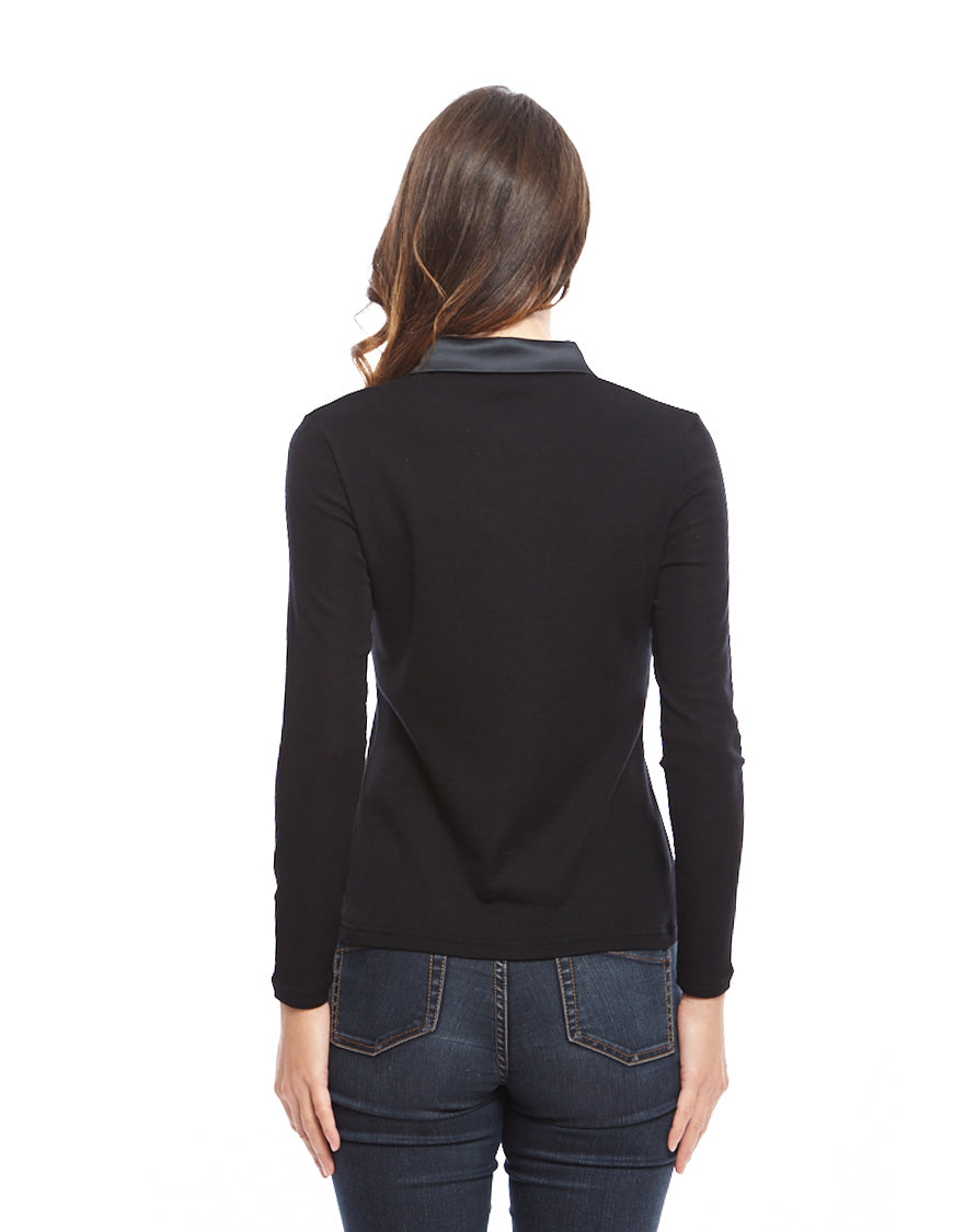 Longsleeves Woman flat Polo-shirt 6352