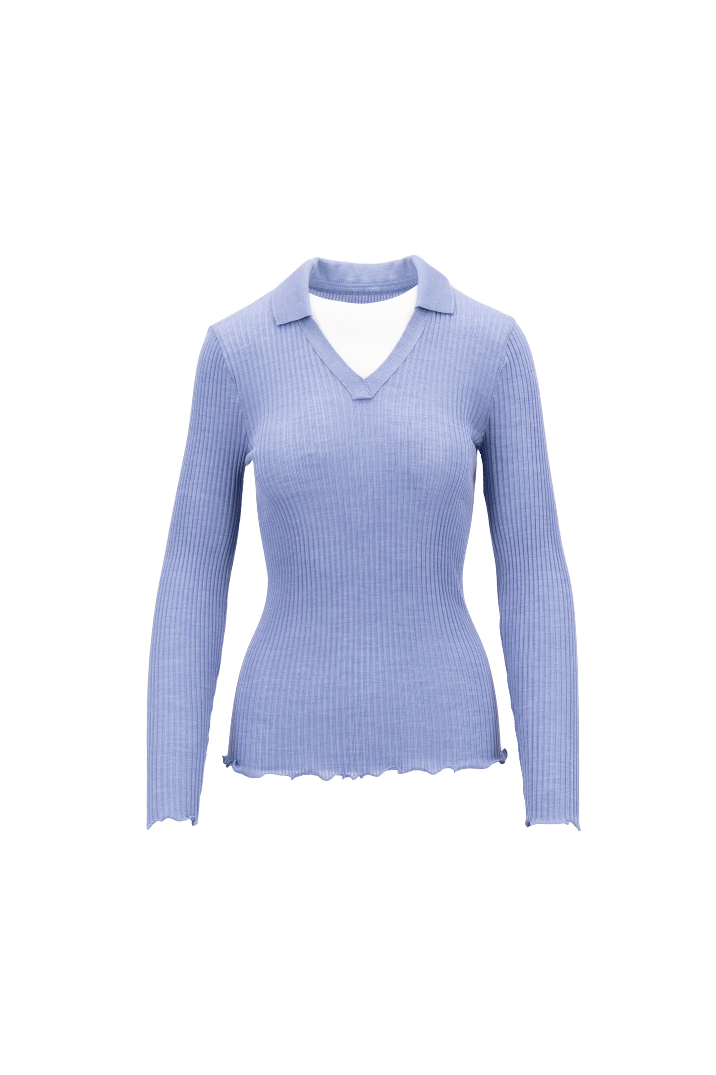 Longsleeves Polo Woman Wooland Silk 6890 - Oscalito