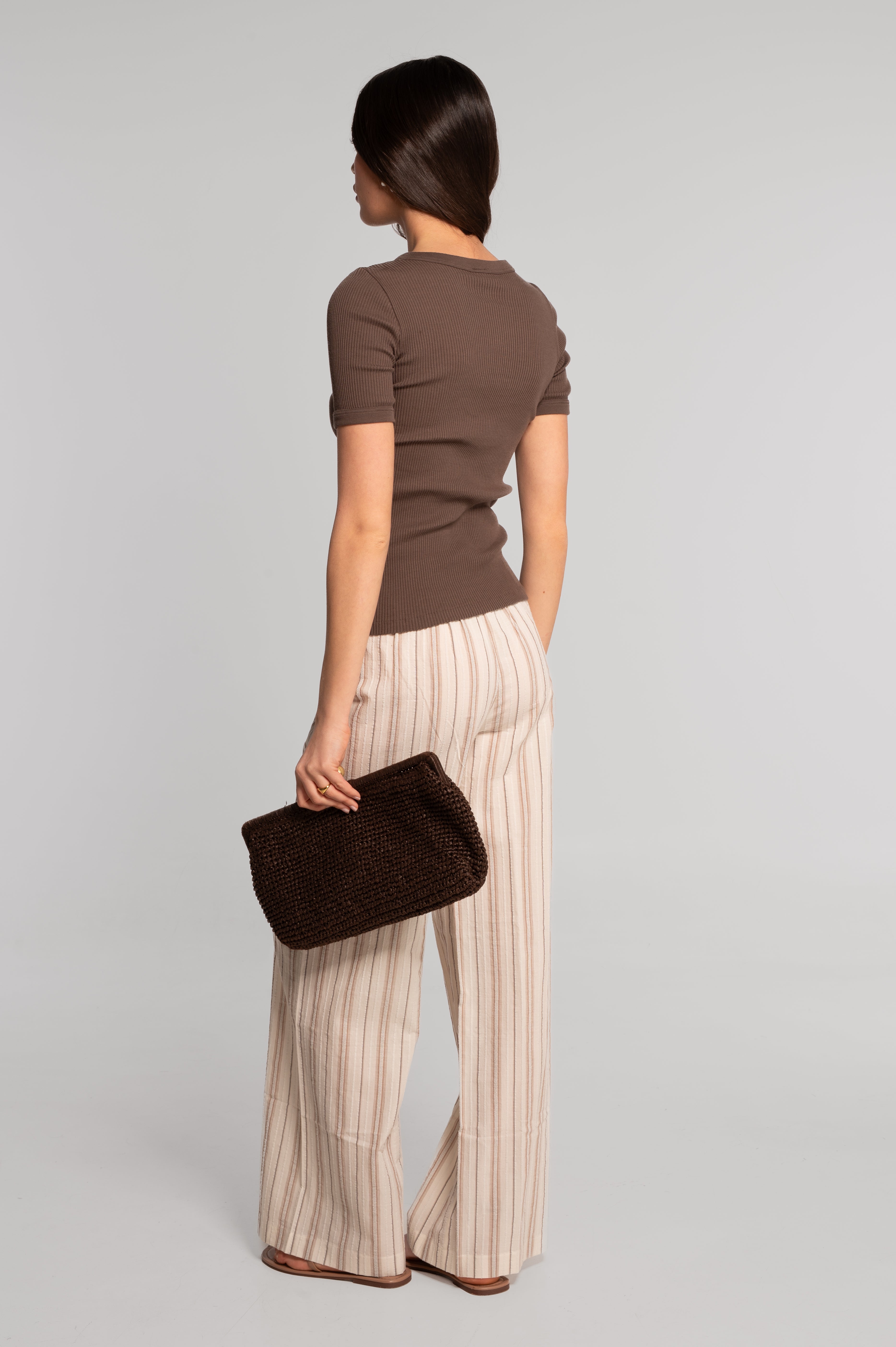 Cotton round neck T-shirt 7159