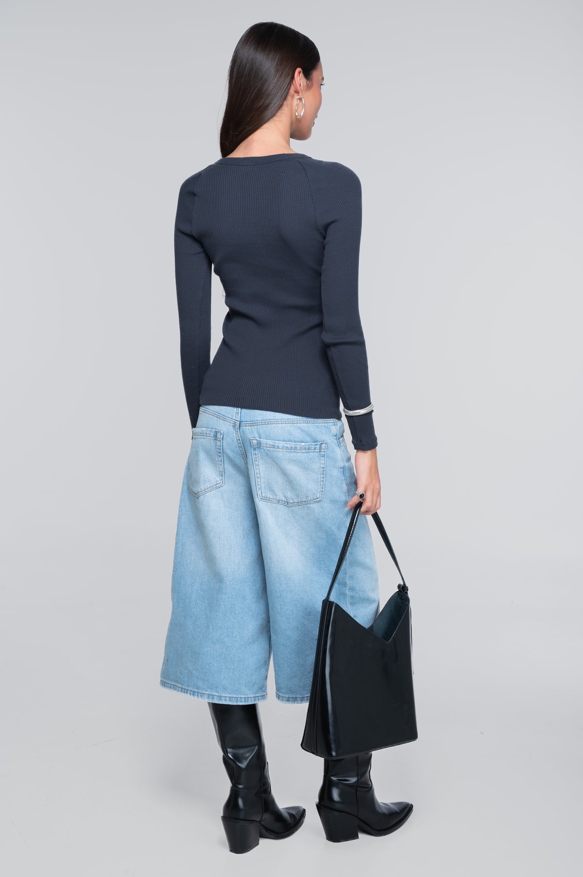 Cotton long sleeves roundneck shirt 7161
