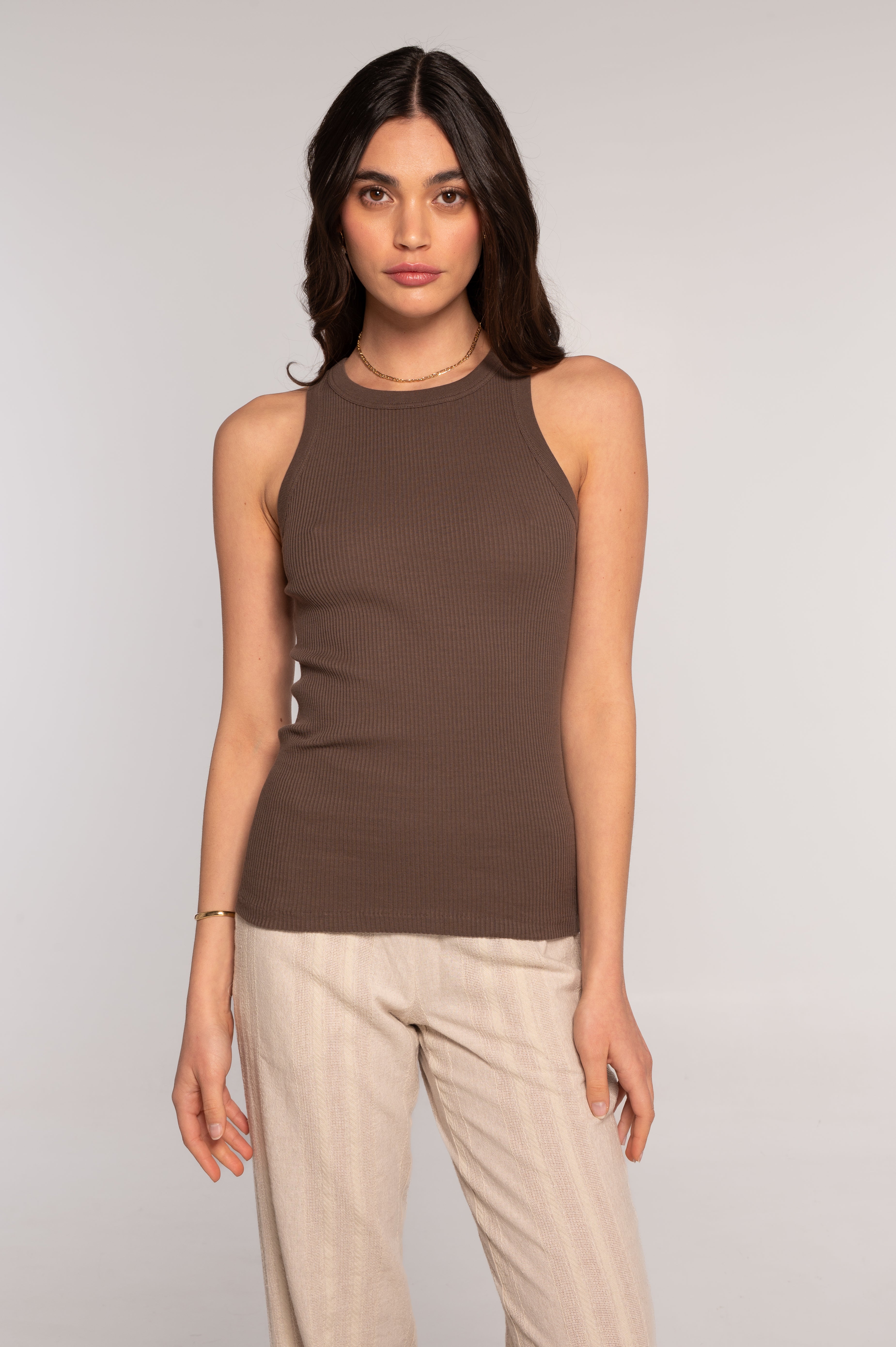 Cotton halterneck top 7165