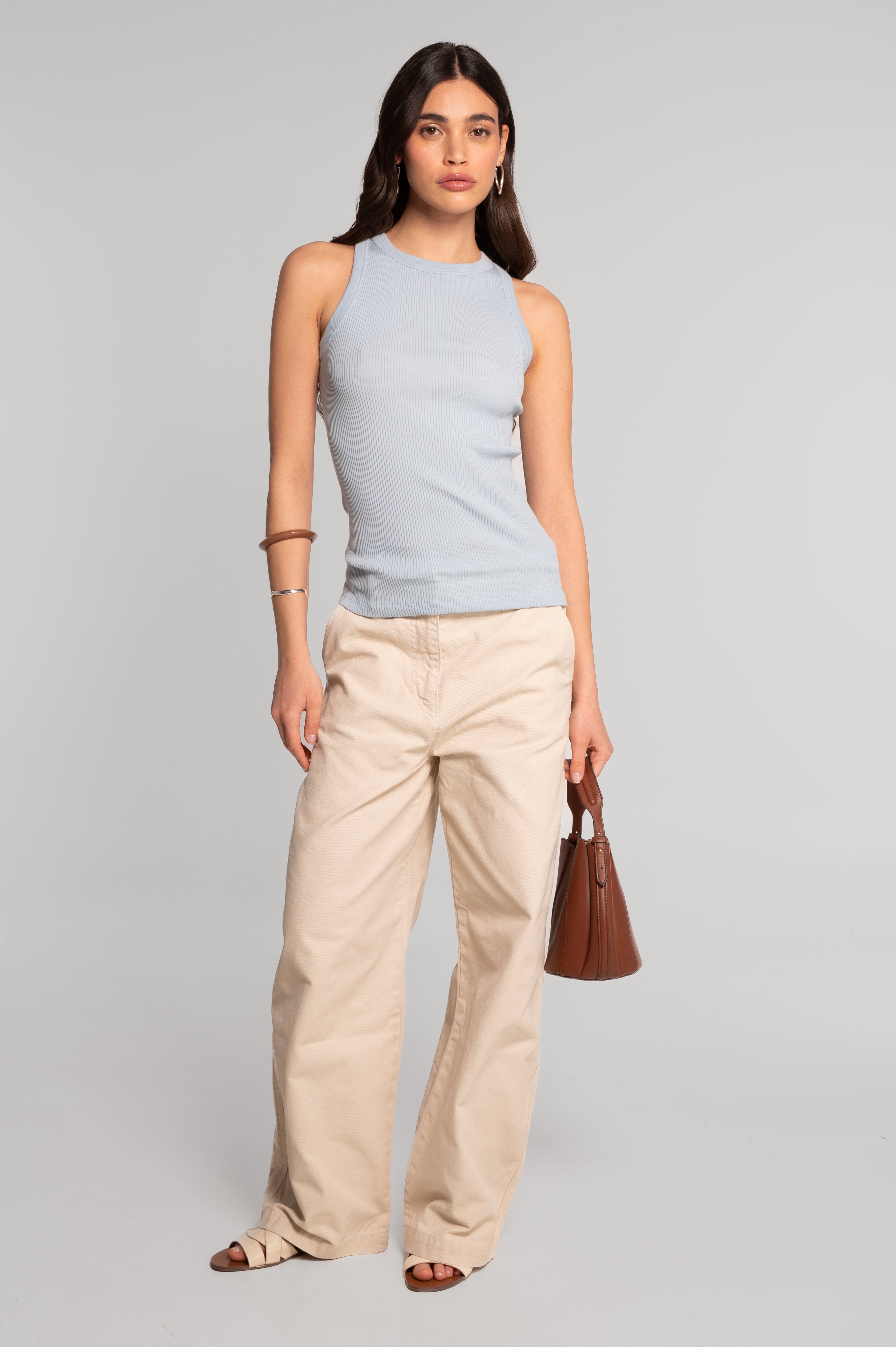 Cotton halterneck top 7165