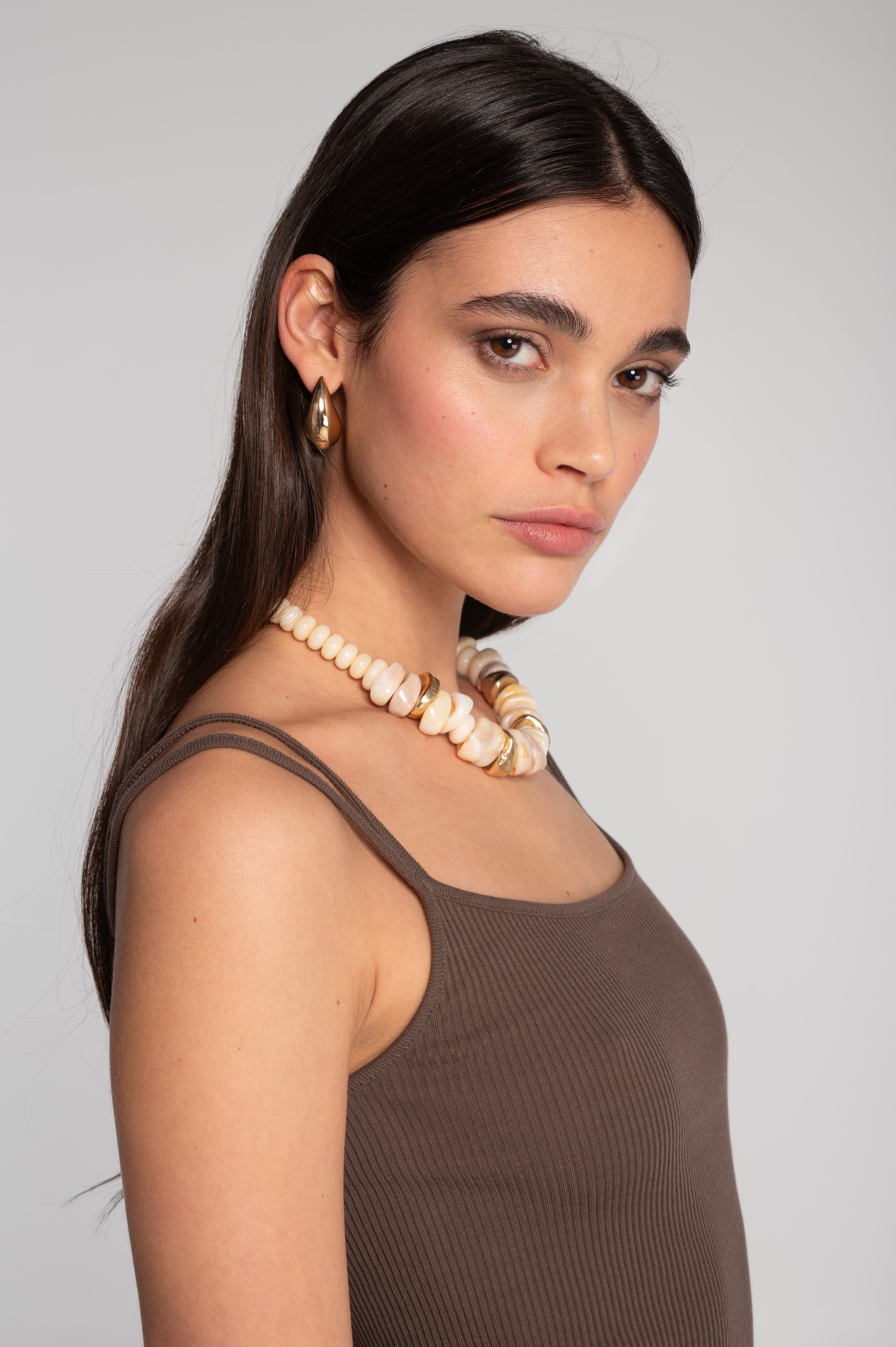 Cotton camisole top with double straps 7170