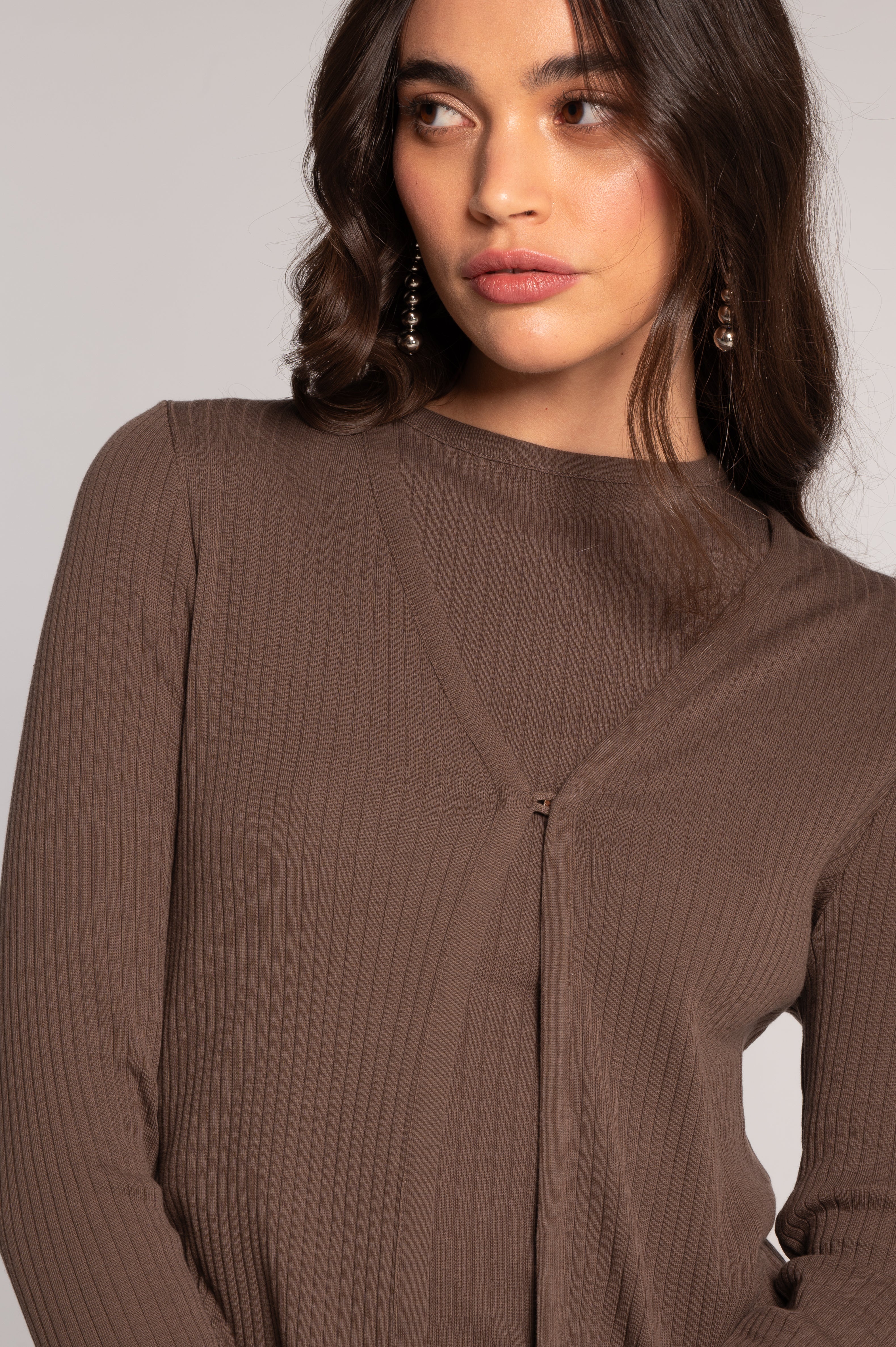 Cotton long sleeves cardigan 7564