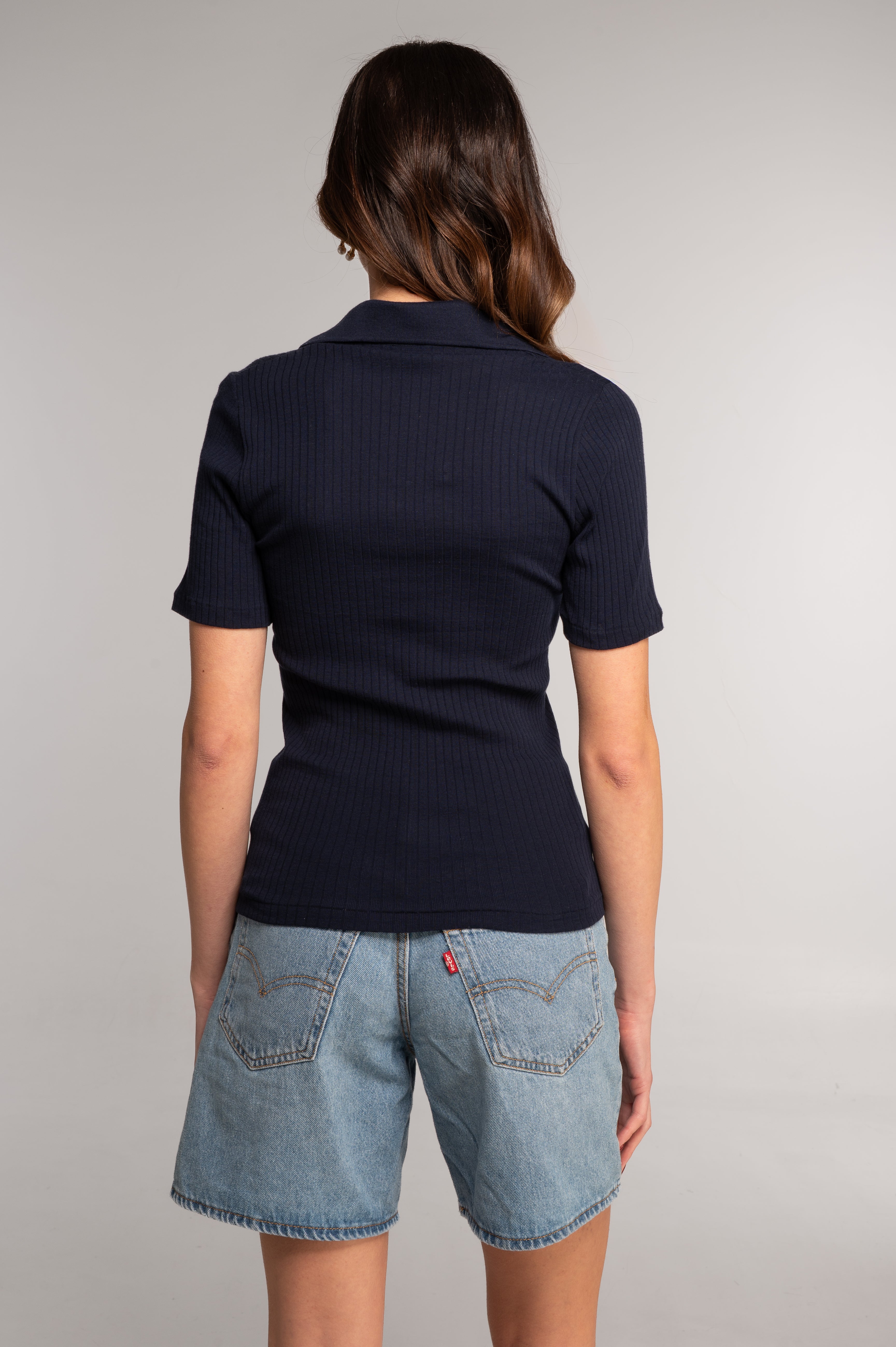 Cotton short sleeves polo shirt 7566