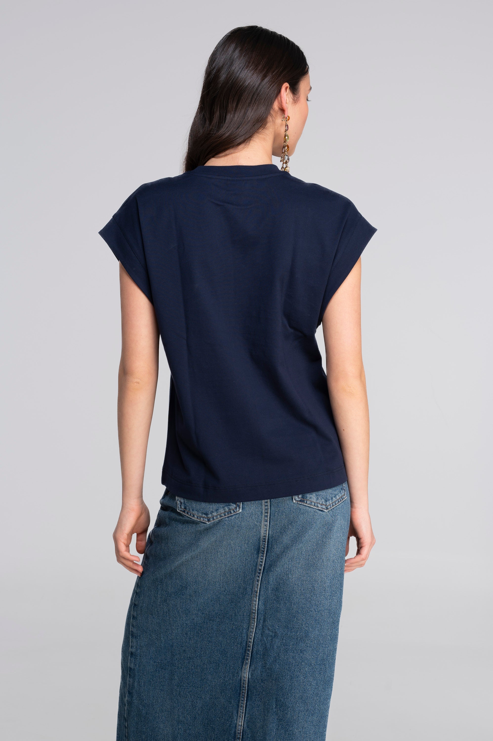 T-shirt with kimono sleeves in heavyweigh jersey cotton 7570