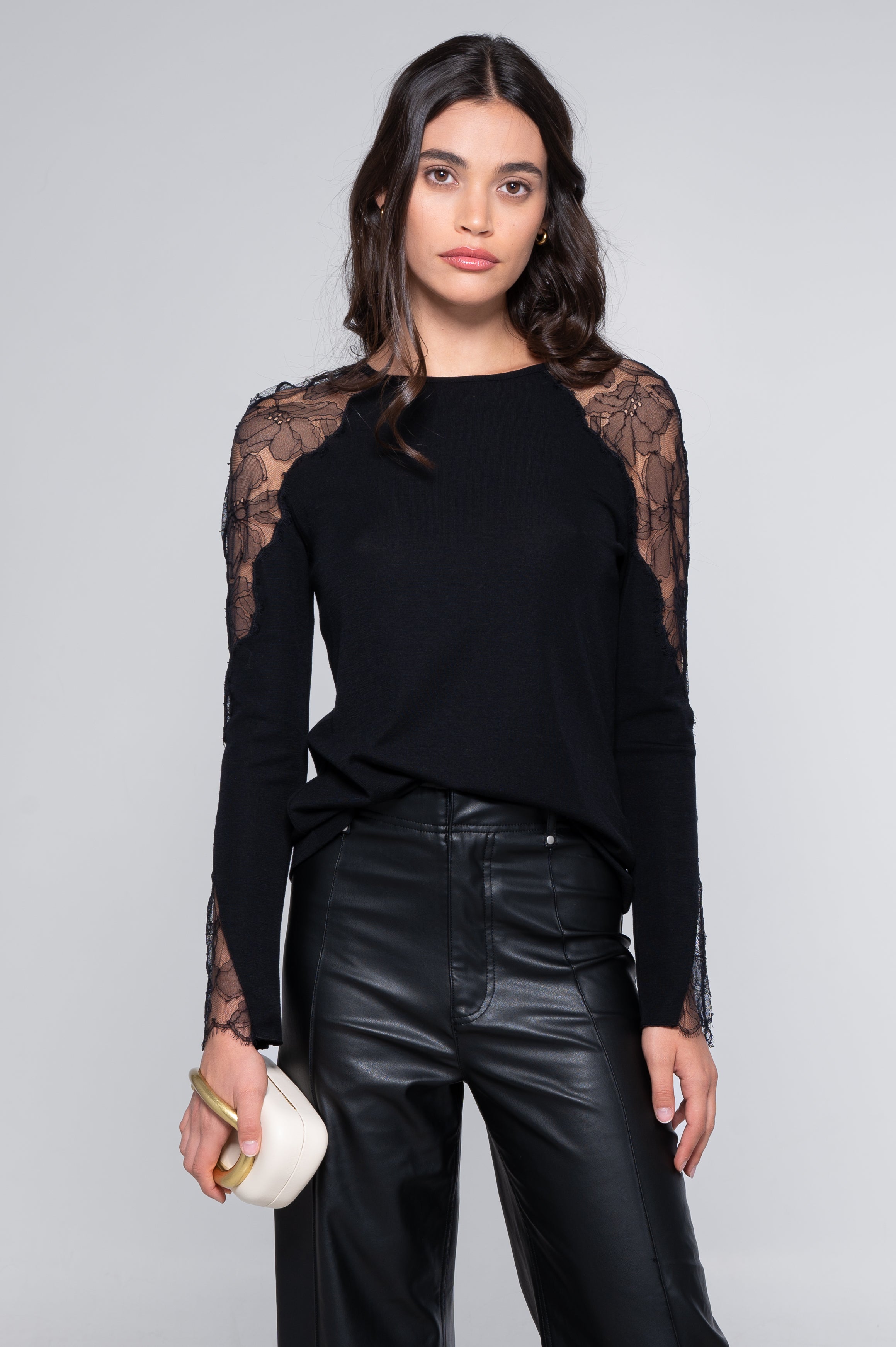 Longsleeves Woman70% Wool , 30% Silk 7603