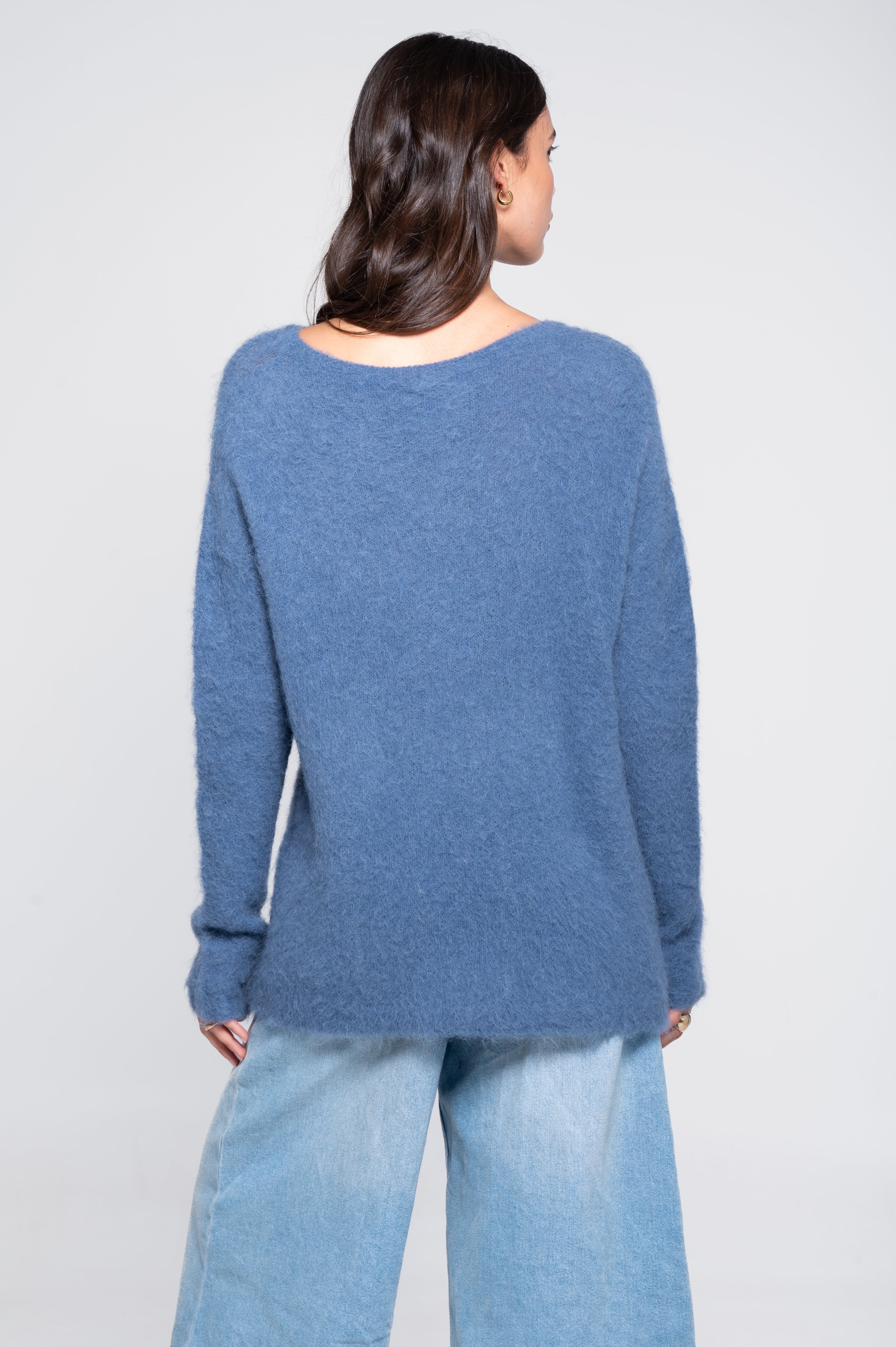 Roundneck pullover in alpaca blend 7667