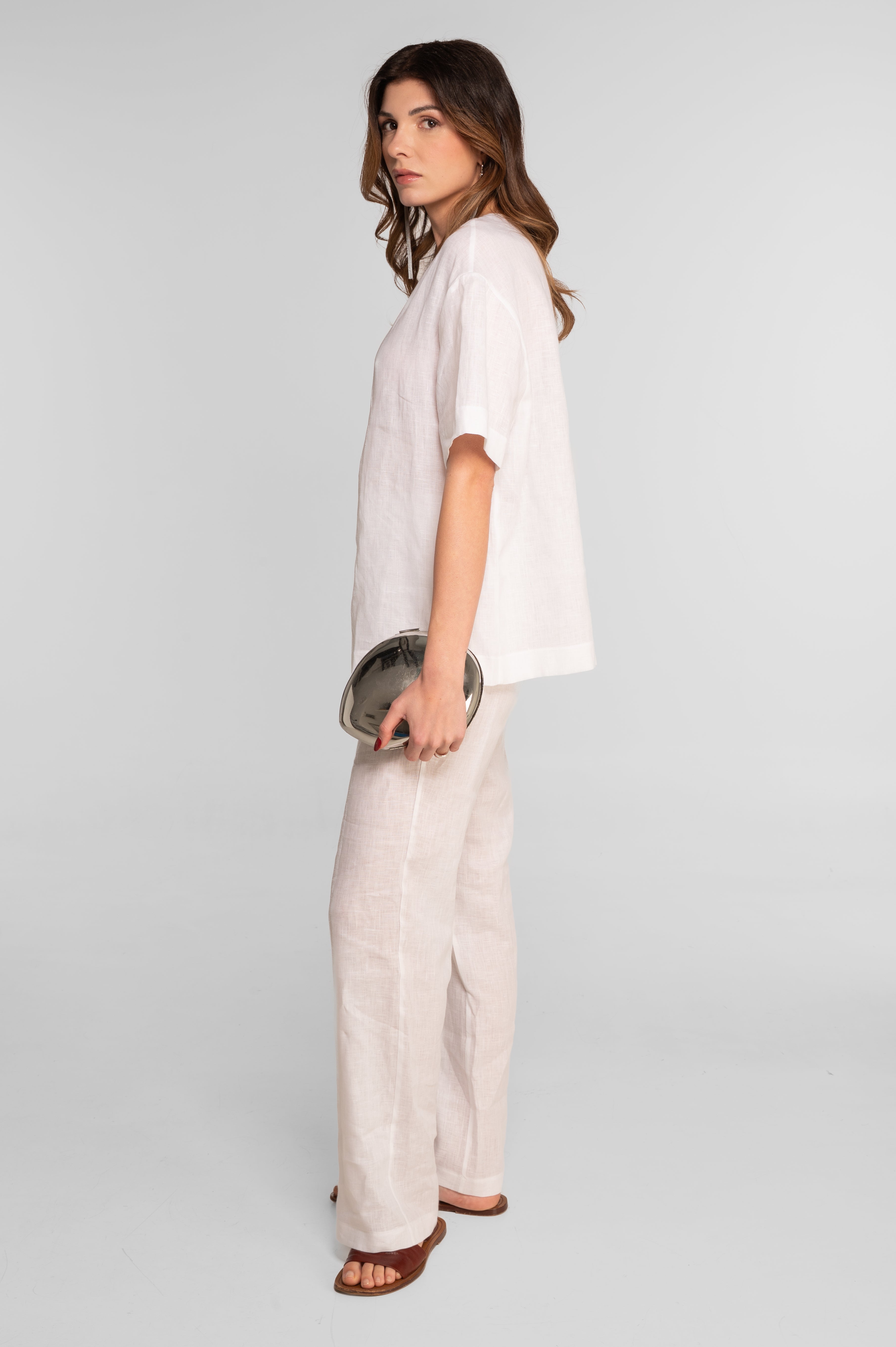 Linen kimono-style jacket 7742