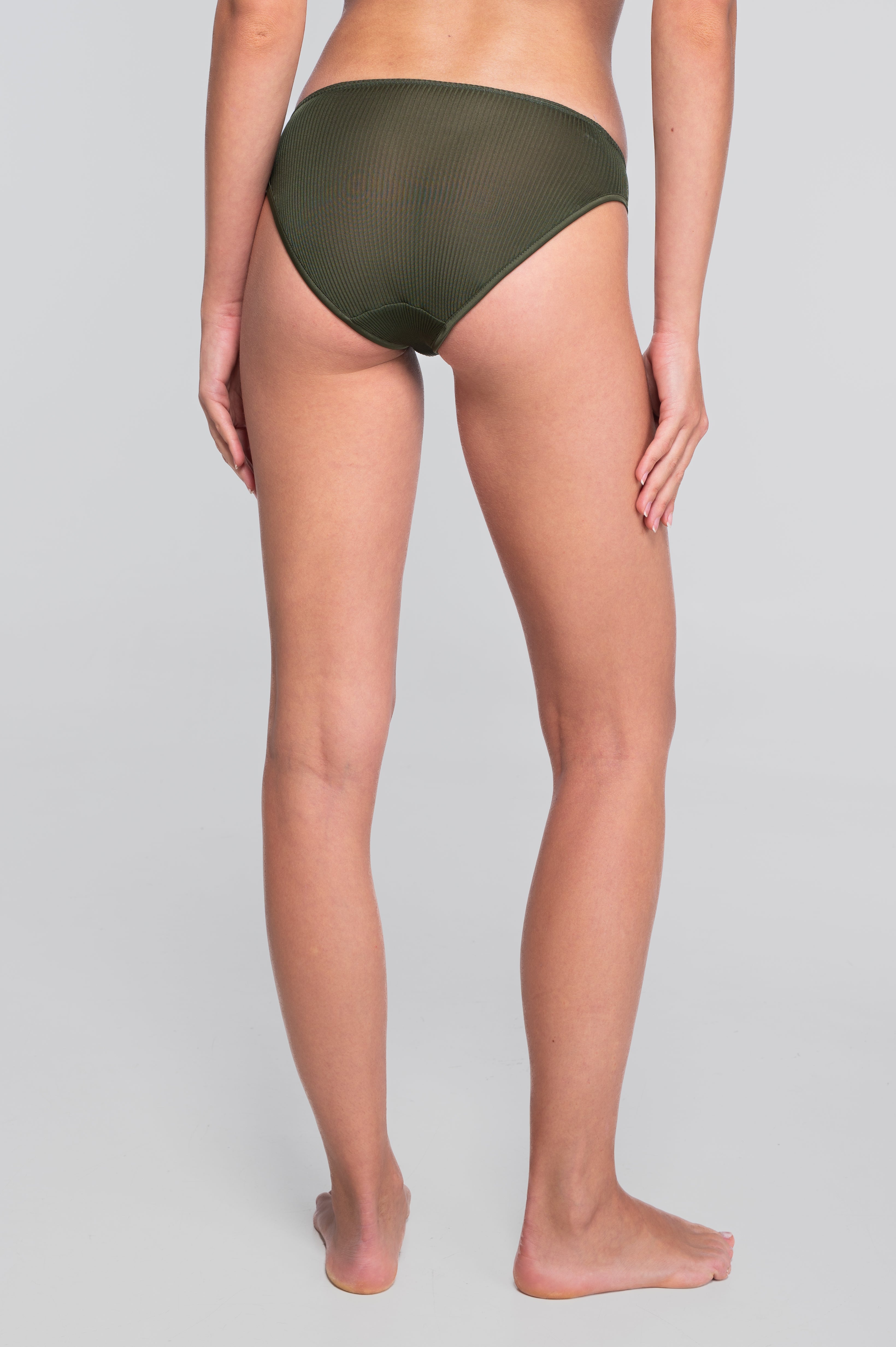 Slip donna vita media in pura organza di seta 9451