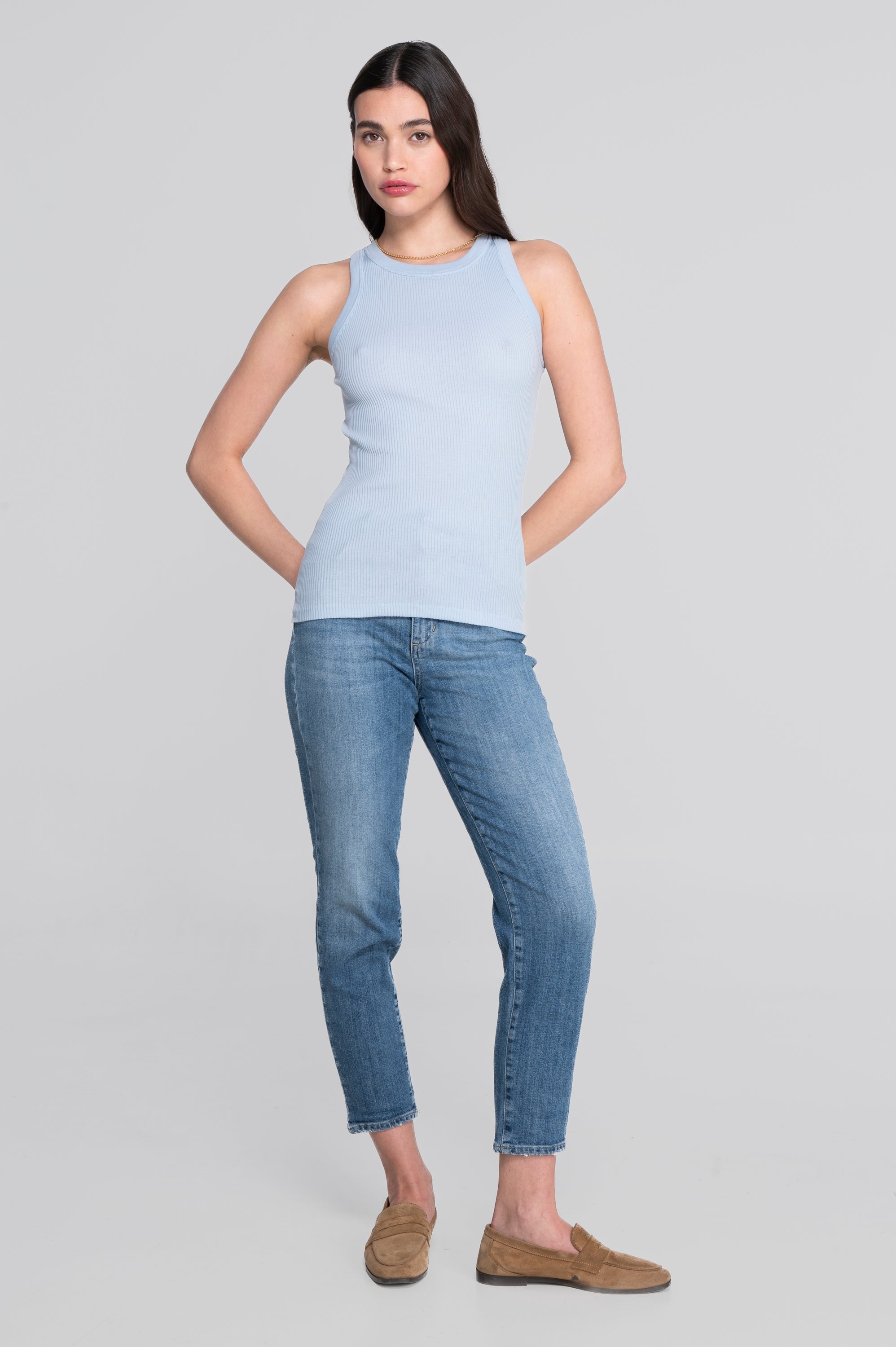 Cotton halterneck top 7165