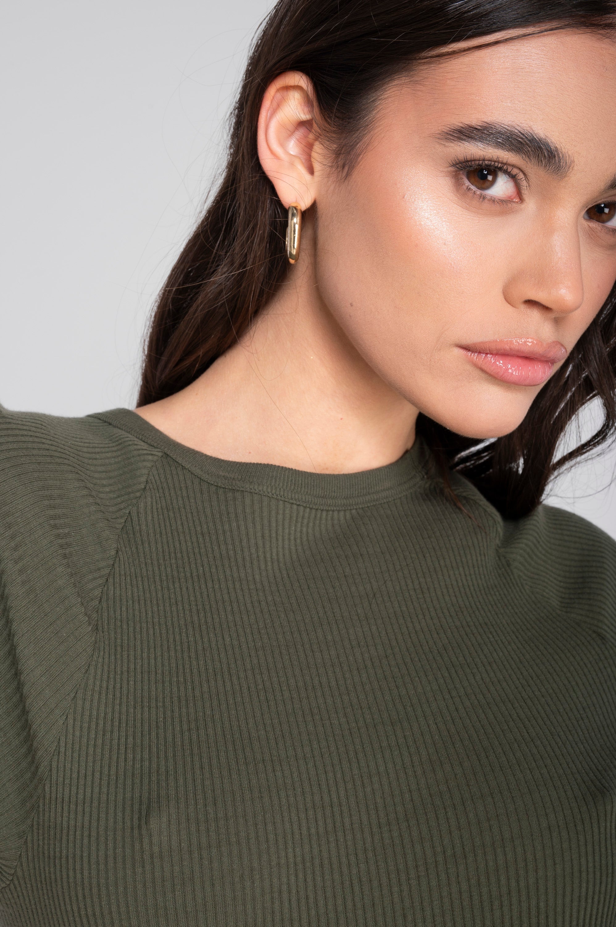 Cotton round neck T-shirt 7163