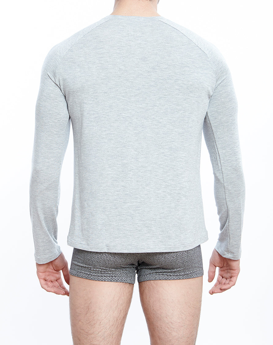 Long Sleeves Raglan round neck Micromodal 1580 - Oscalito
