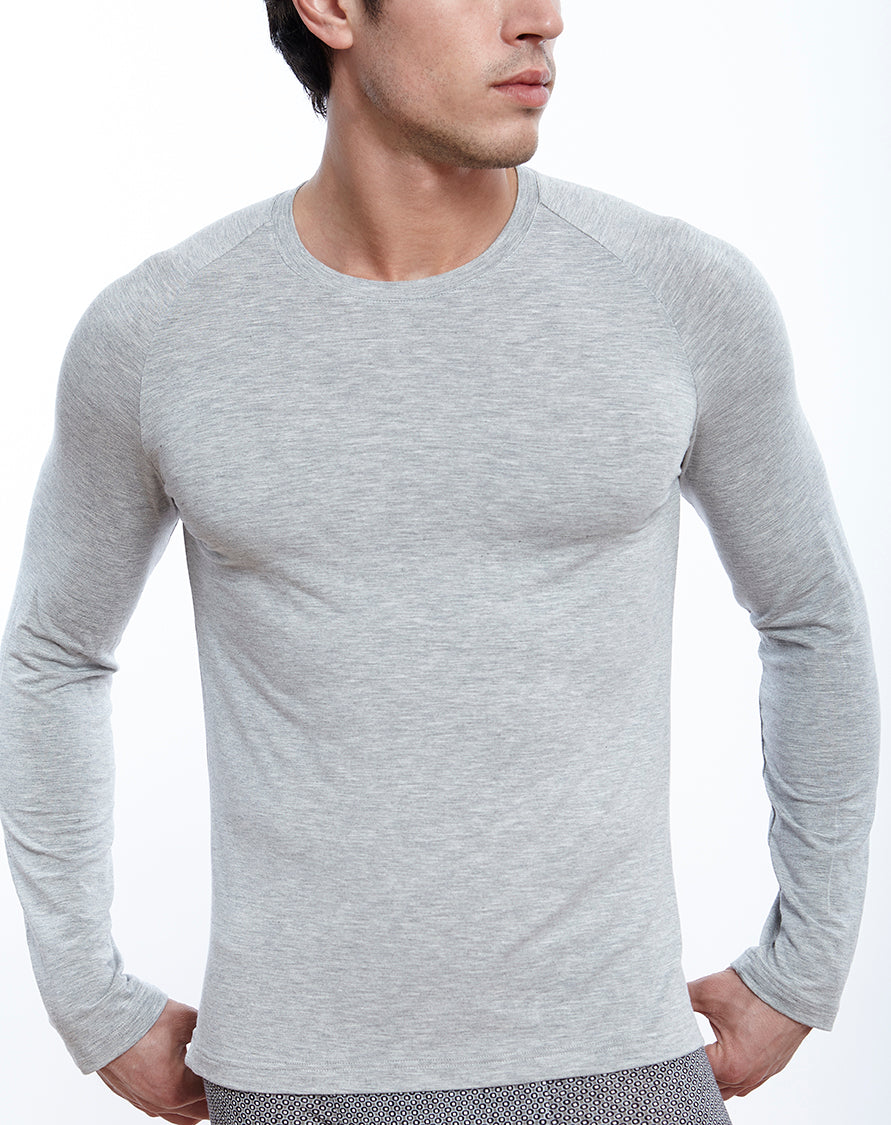 Long Sleeves Raglan round neck Micromodal 1580 - Oscalito