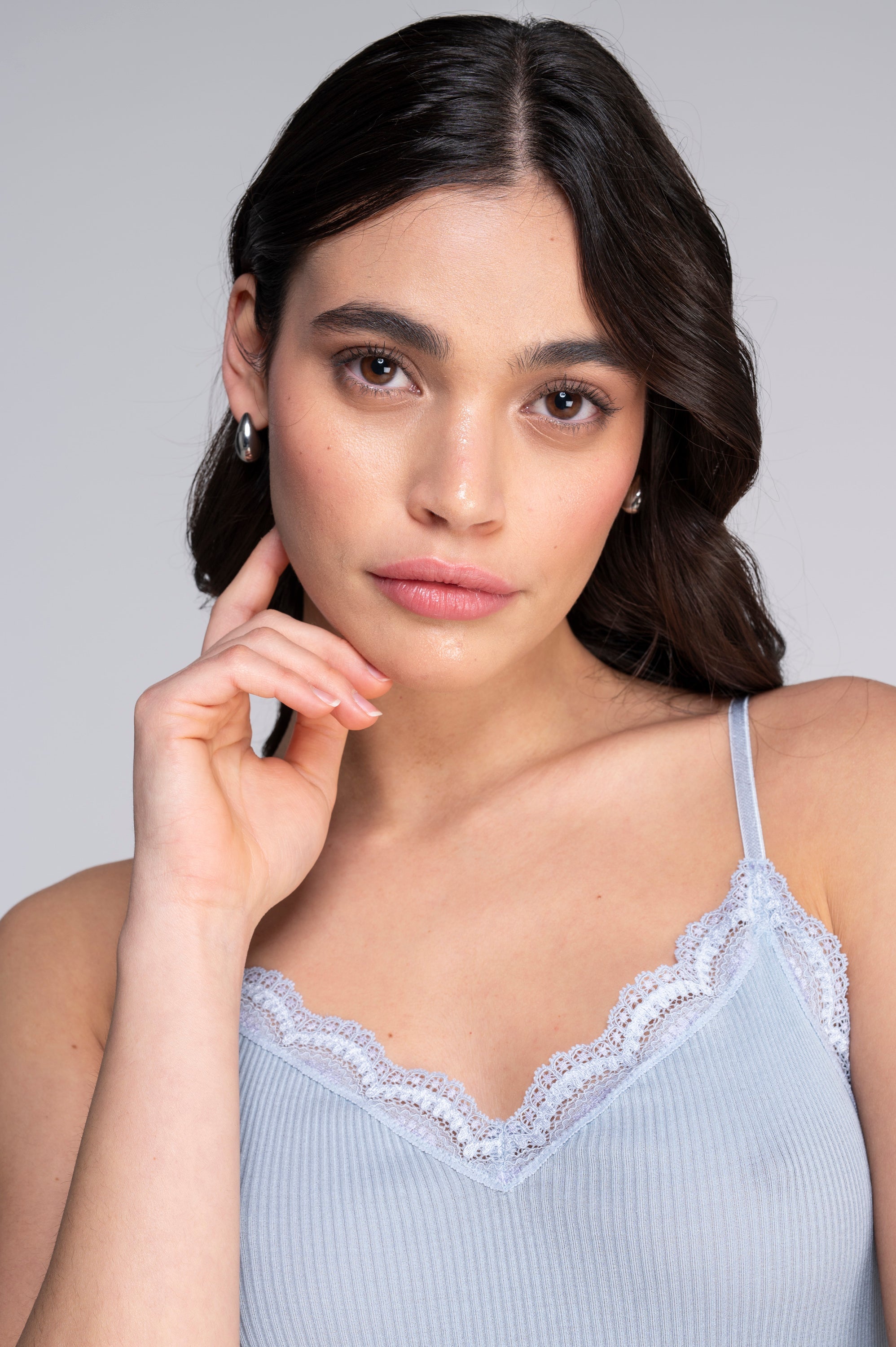 Spaghetti Top Filoscozia® with leavers 3160