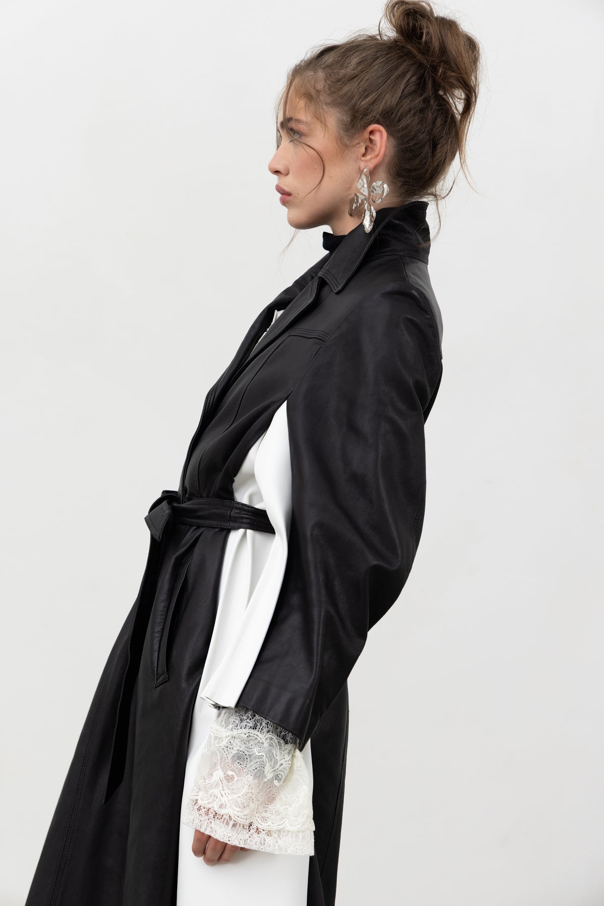 LUXIFER LEATHER TRENCH