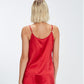 Back Woman silk red top