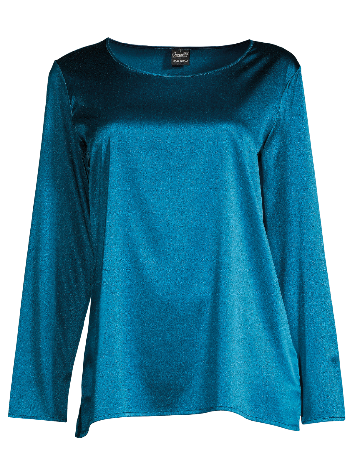 Longsleeves Shirt in Stretch Silk 10309 - Oscalito