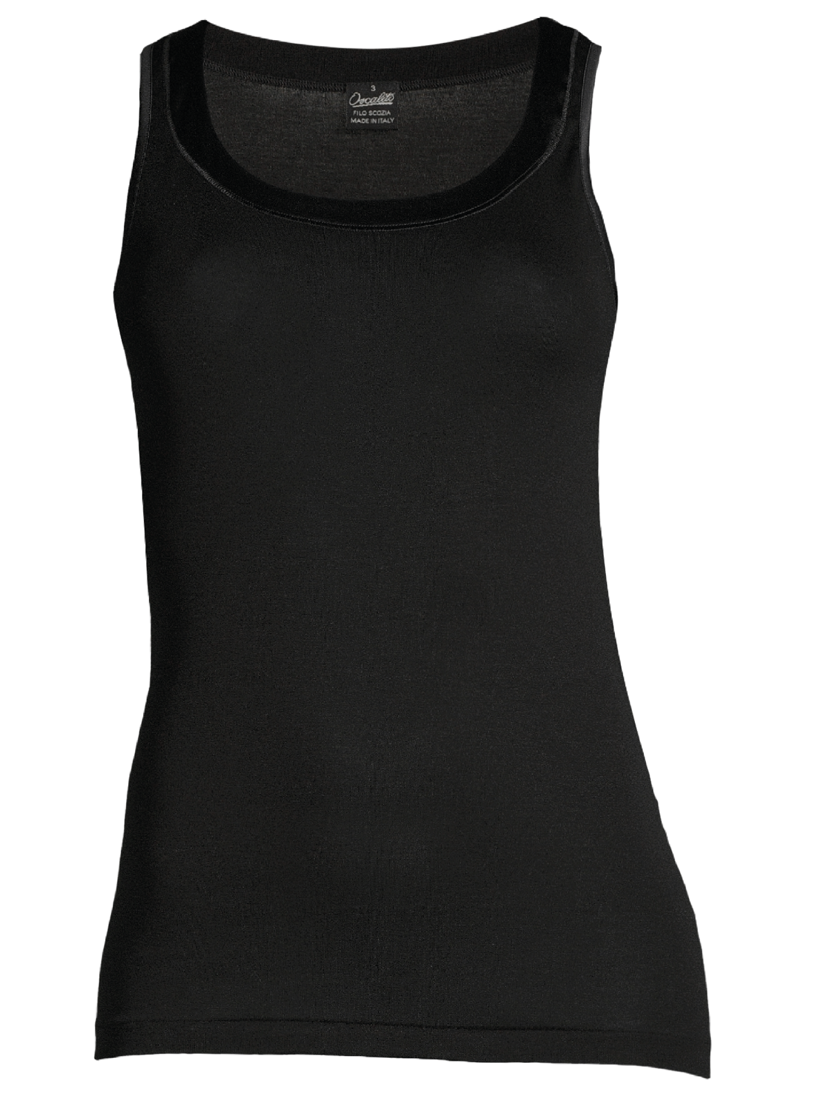 Filoscozia® Tank Top with satin edging 16122 - Oscalito