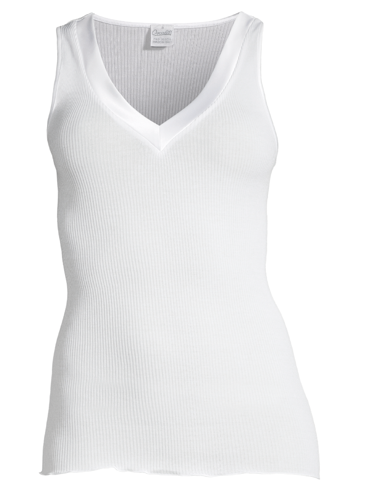Filoscozia® Tank Top with Satin Edging 16132 - Oscalito