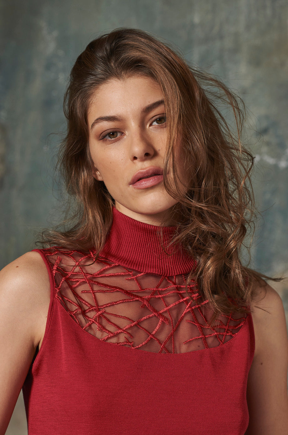 Top Woman 70% Wool, 30% Silk 5846 - Oscalito