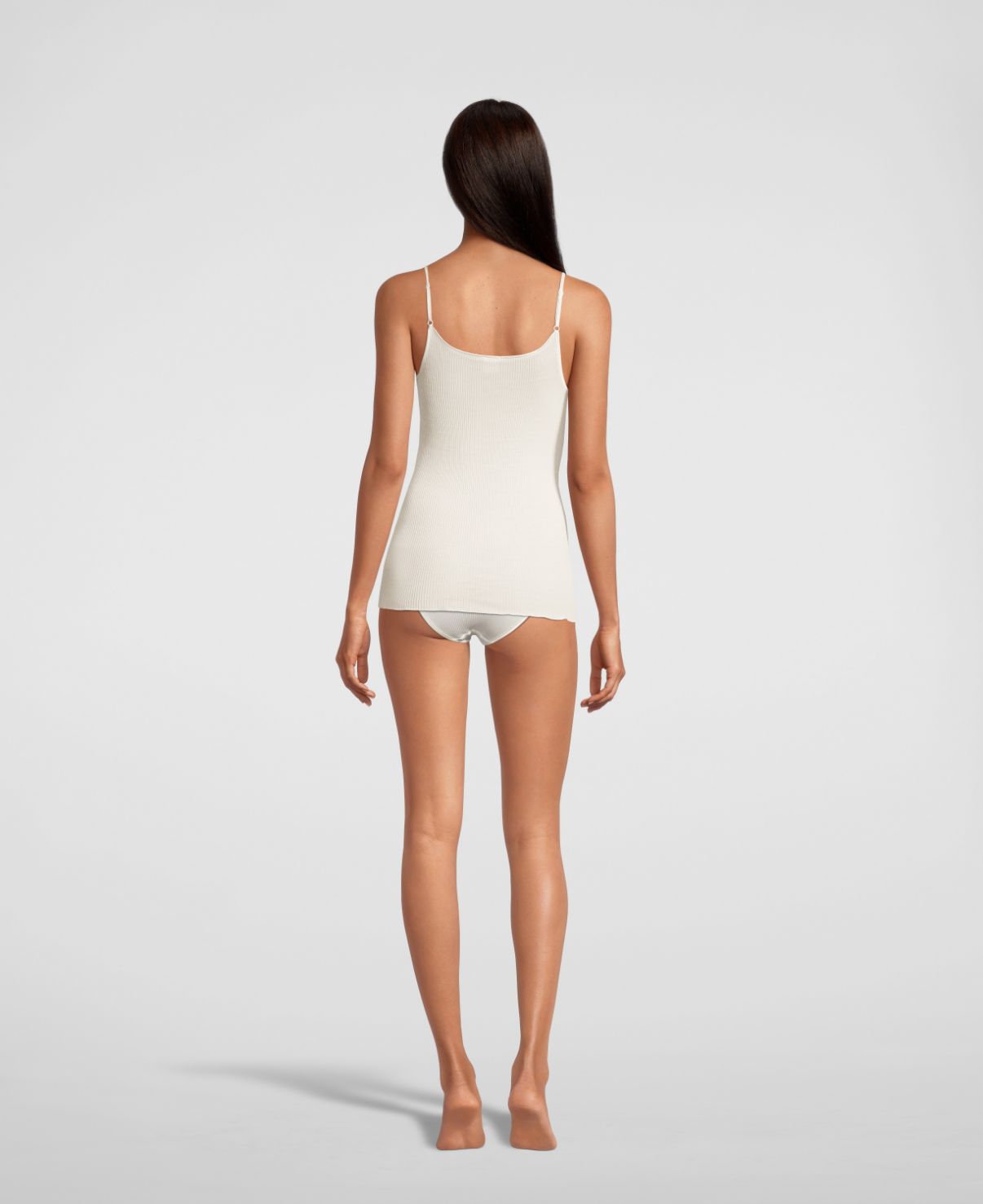 Elegance Satin Wool and Silk V neck camisole 4245 - Oscalito