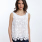 Top in Cotton Voile with Surposé Embroidery 4910 - Oscalito