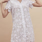Dress in pure cotton embroidered pattern 4916 - Oscalito
