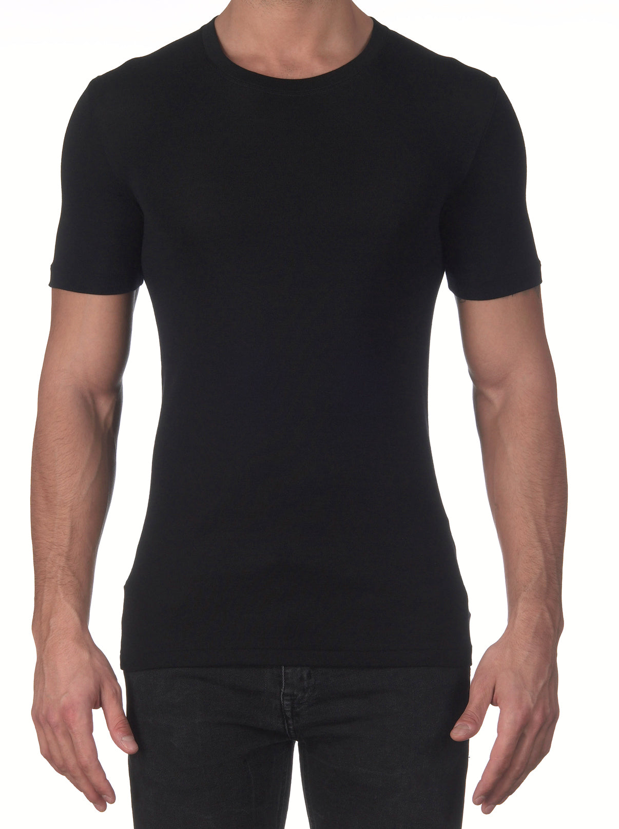 Wool and Silk Crew Neckline T-Shirt 624 - Oscalito