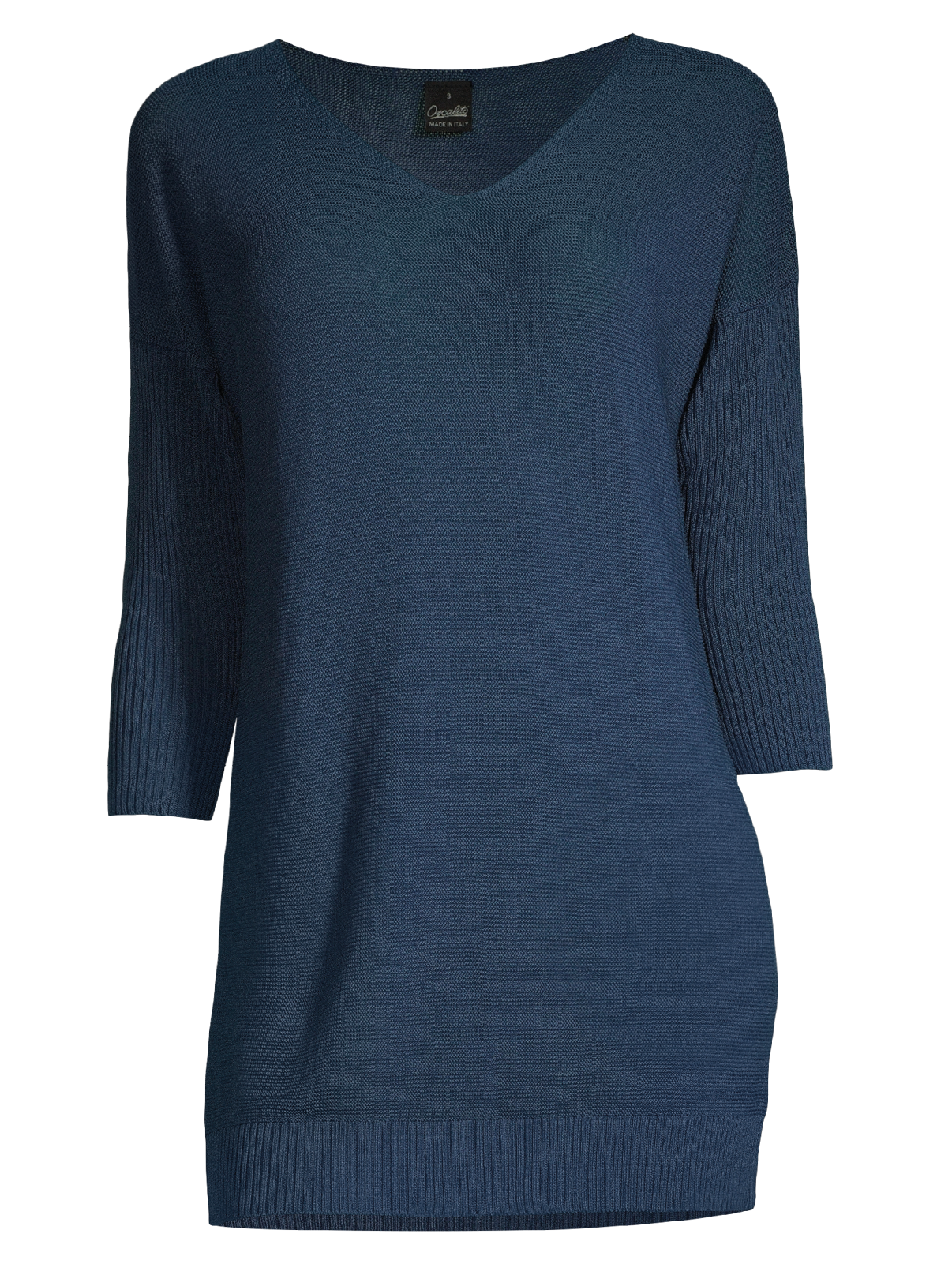 Maxi long-sleeved shirt knitted tricot 6598 - Oscalito