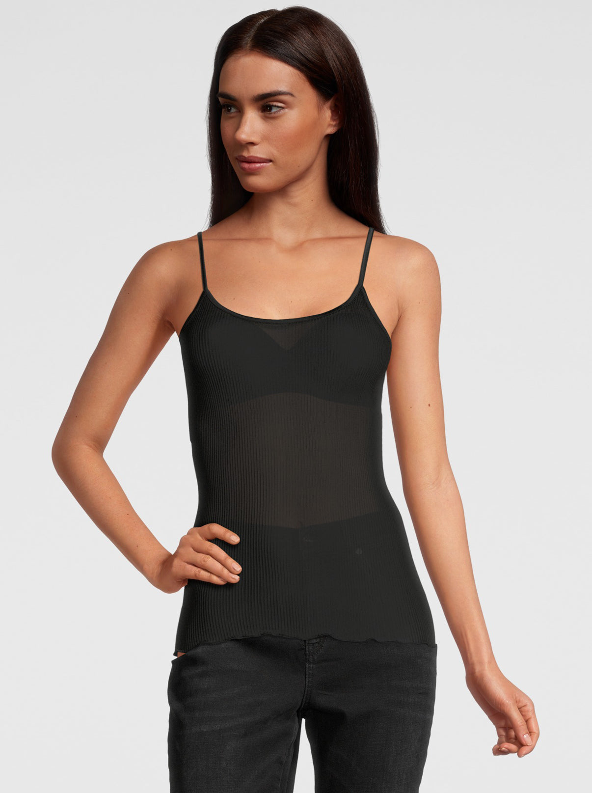 Spaghetti Top pure Silk organza 9450 - Oscalito