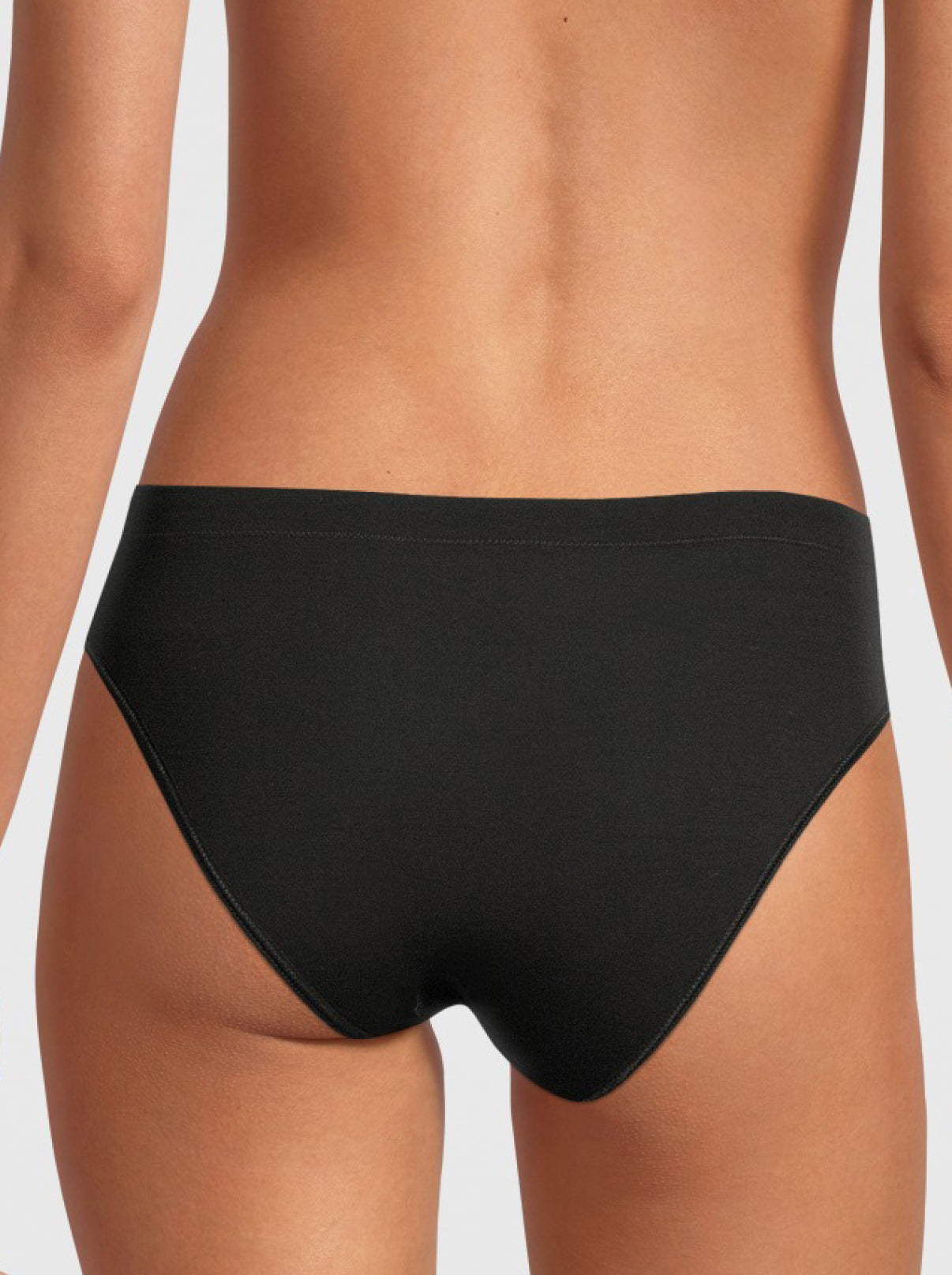 back black high rise briefs in micromodal